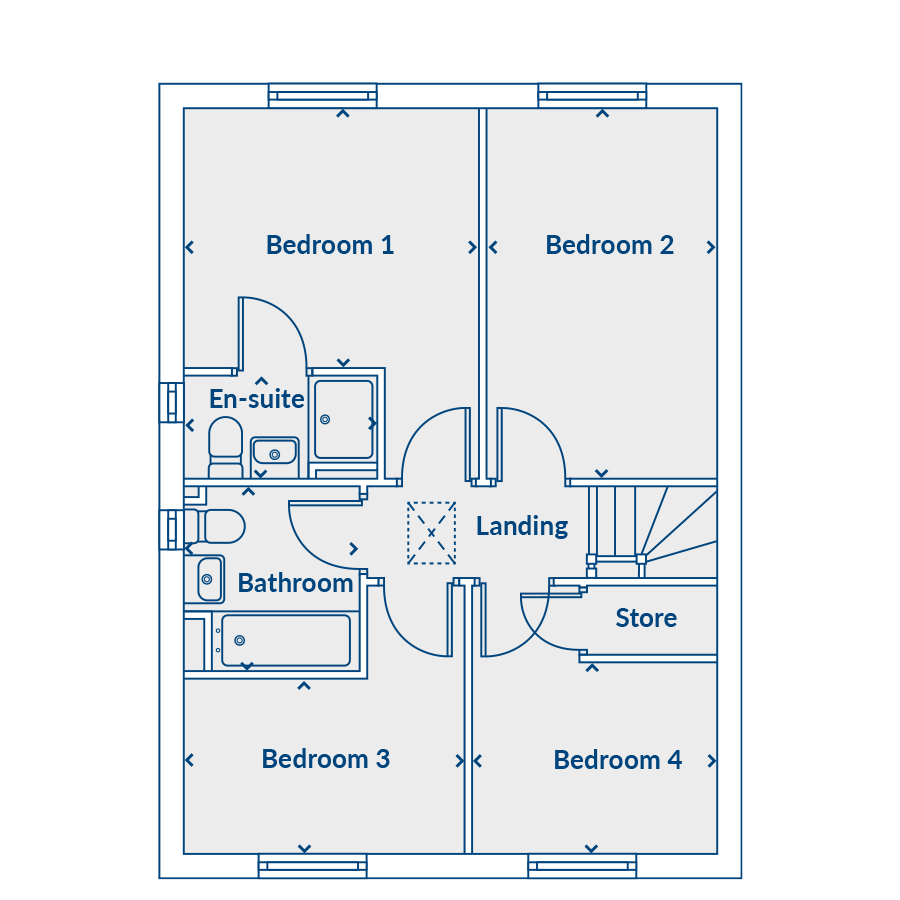 Plot 22, Walsingham Drive, Sandymoor floorplan