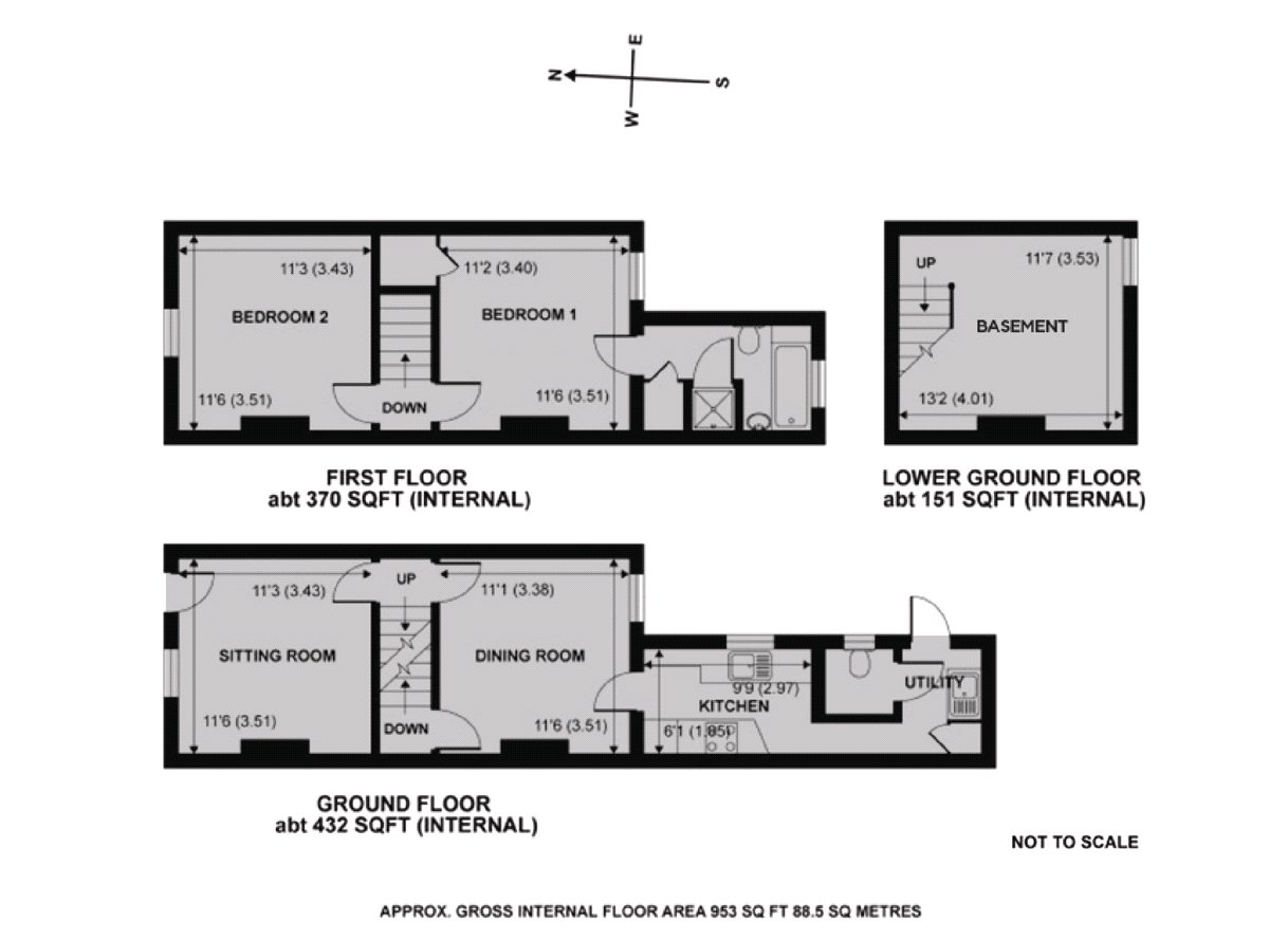 2 Bedrooms Terraced house to rent in Finch Road, Guildford, Surrey GU1