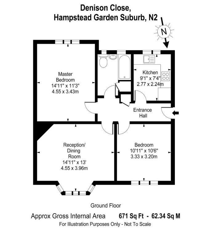 Denison Close, London floorplan