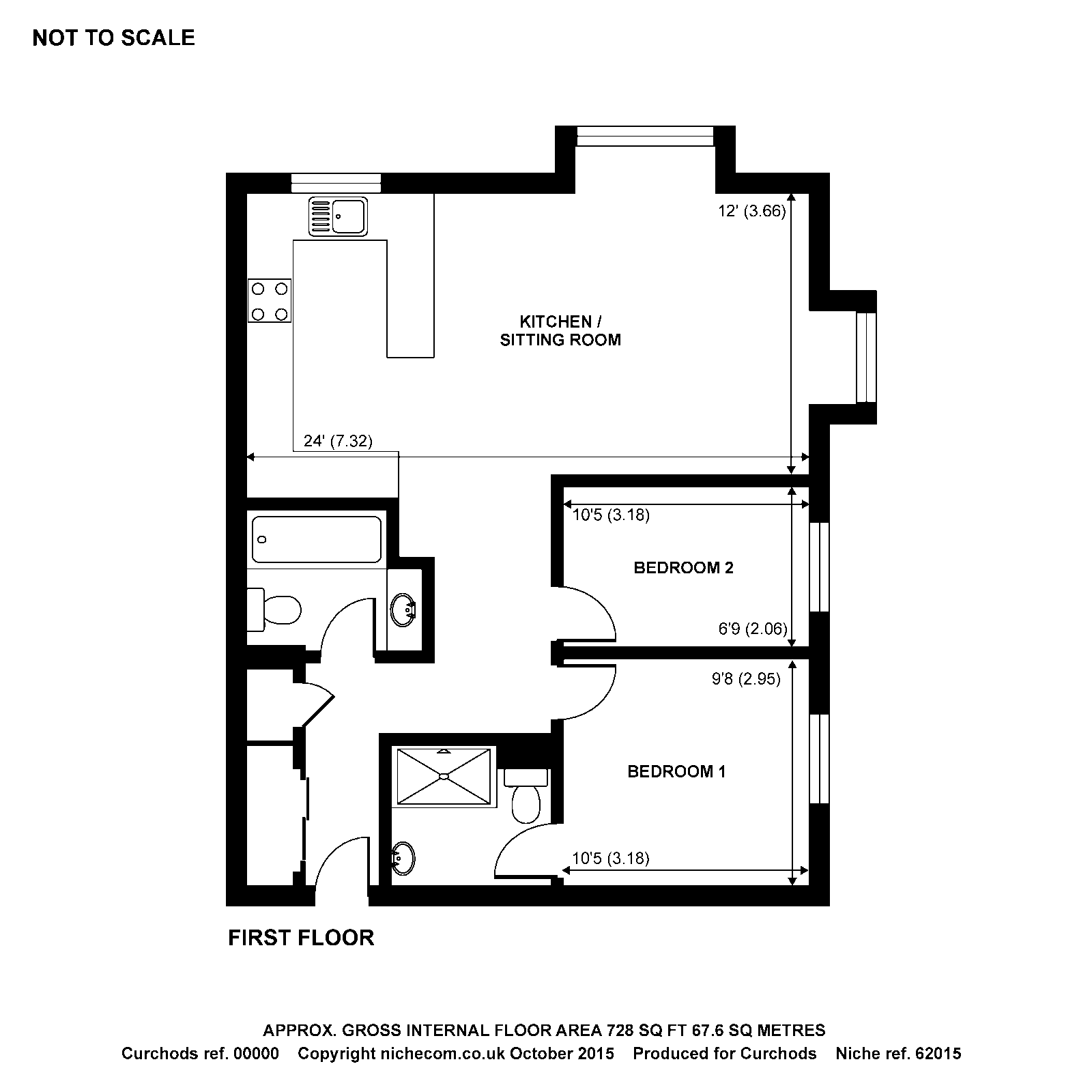 Flat 18,,, Barrington Lodge, Weybridge floorplan
