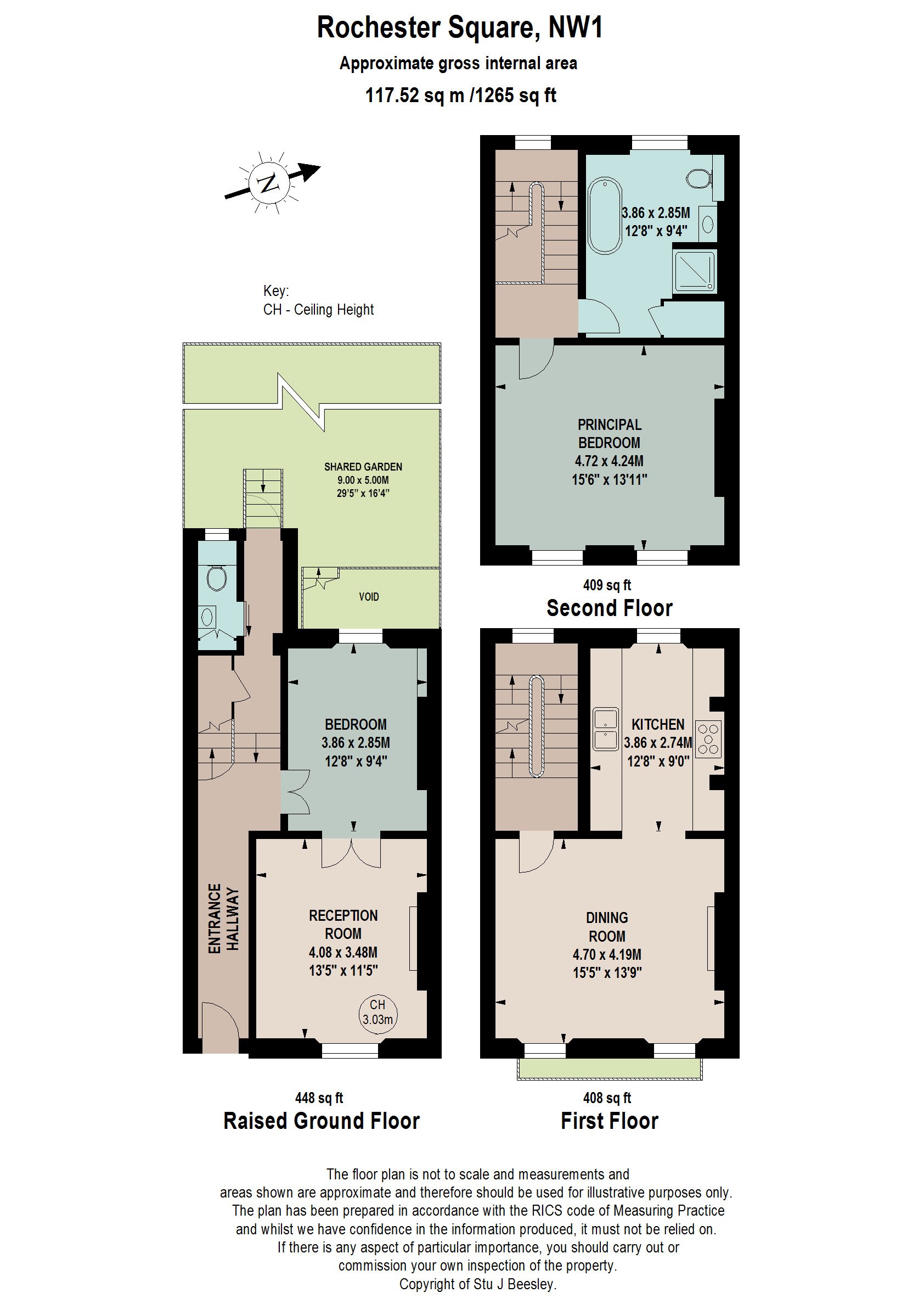 32B, Rochester Square, London floorplan