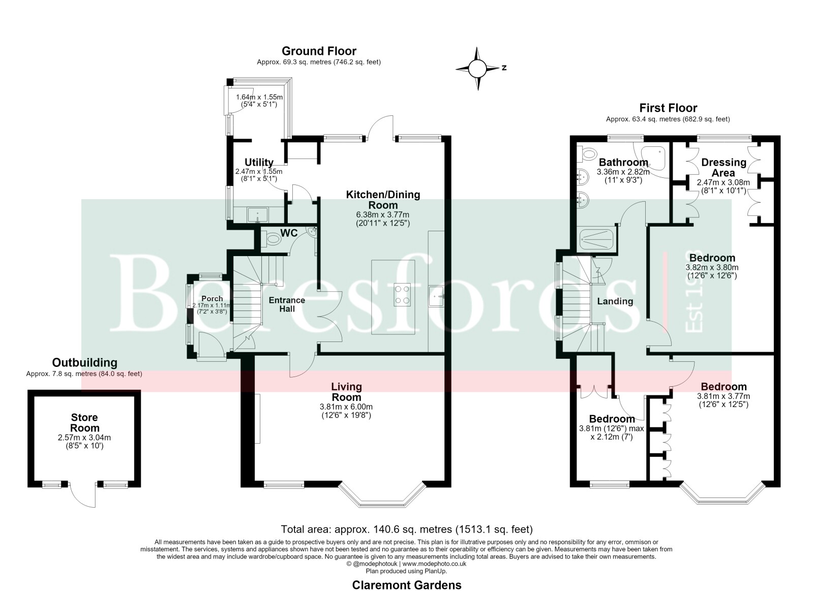 Claremont Gardens, Upminster floorplan