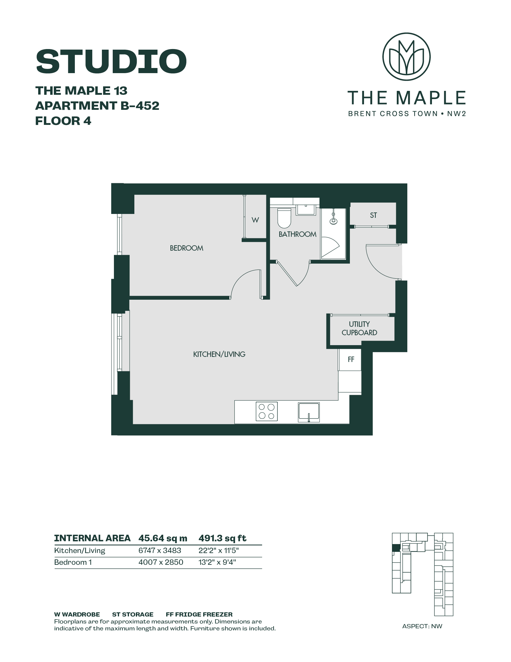 H226, The Maple, 10 Aviator Drive London, London floorplan