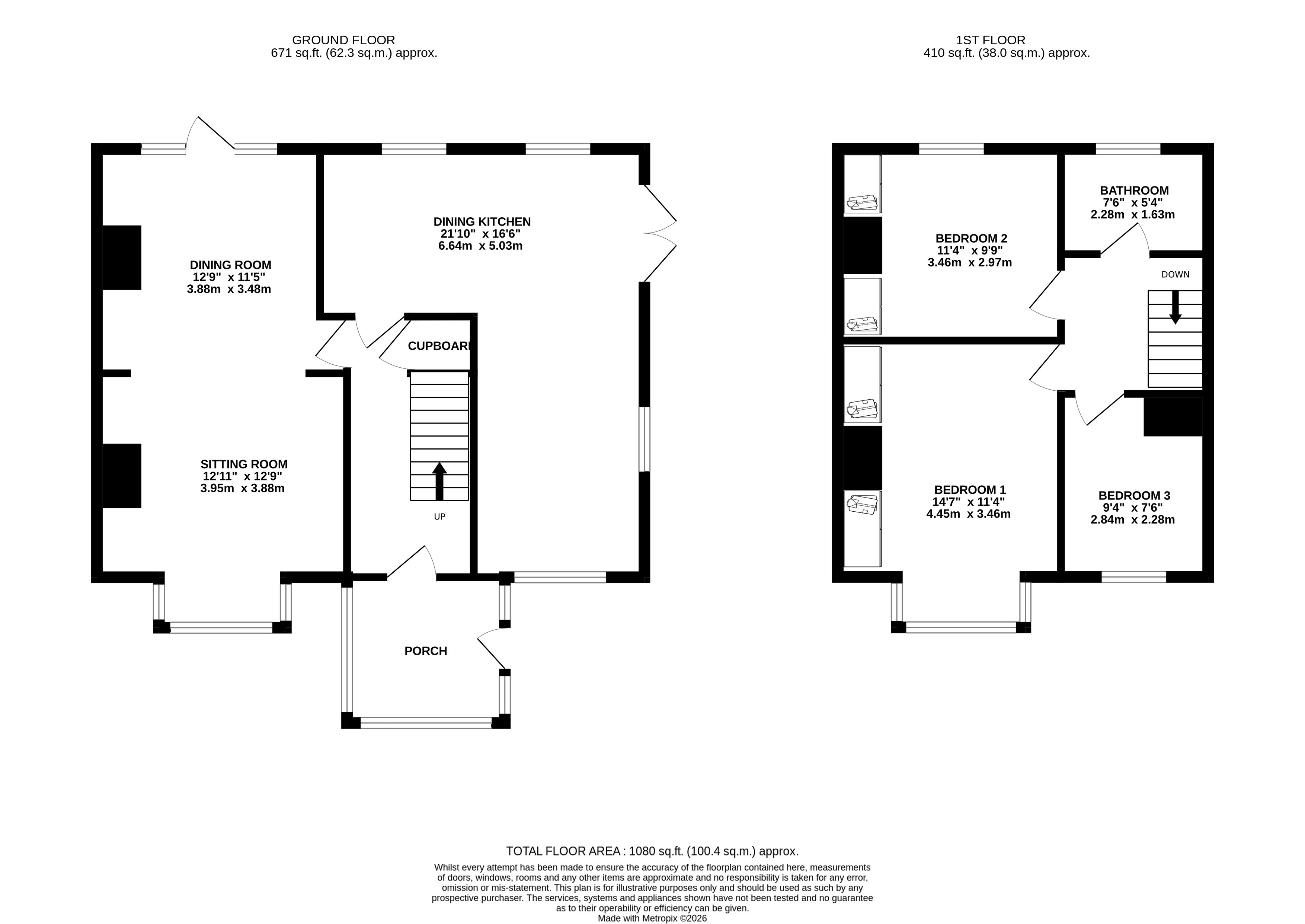 23, Grange Avenue, West Yorkshire floorplan