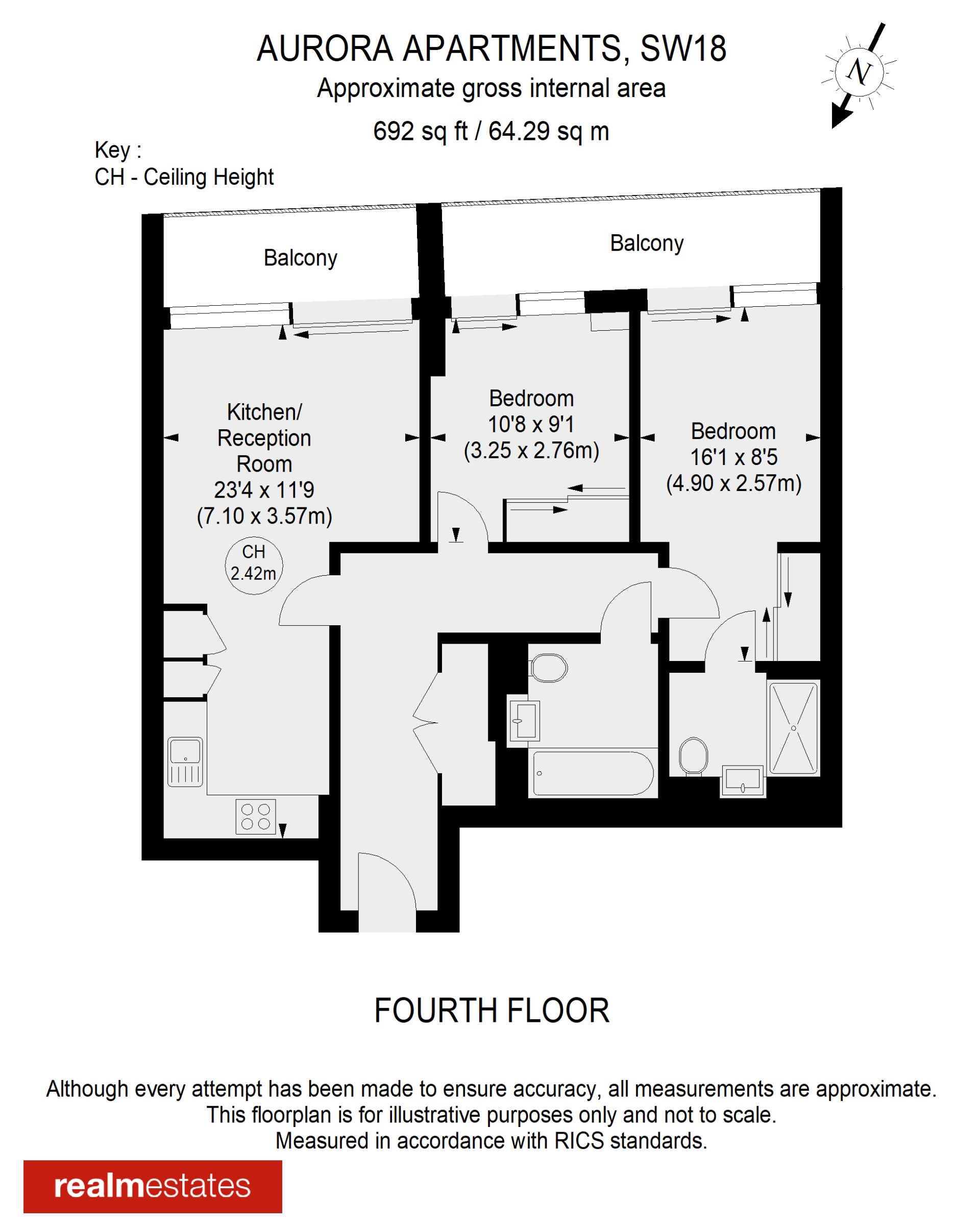 79 Aurora Apartments 10, Buckhold Road, London floorplan