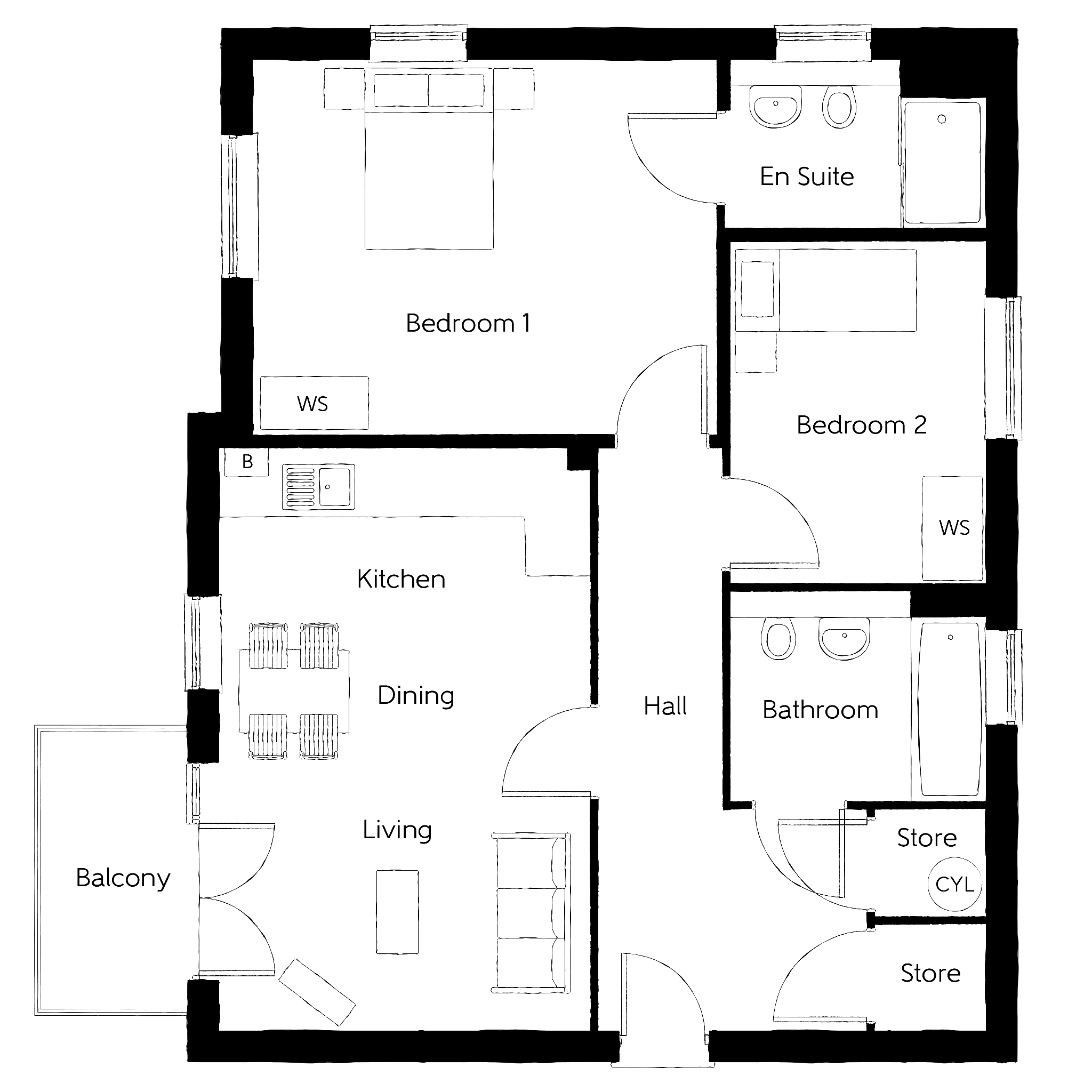538, Rambouillet Drive, Whitehouse, Milton Keynes floorplan