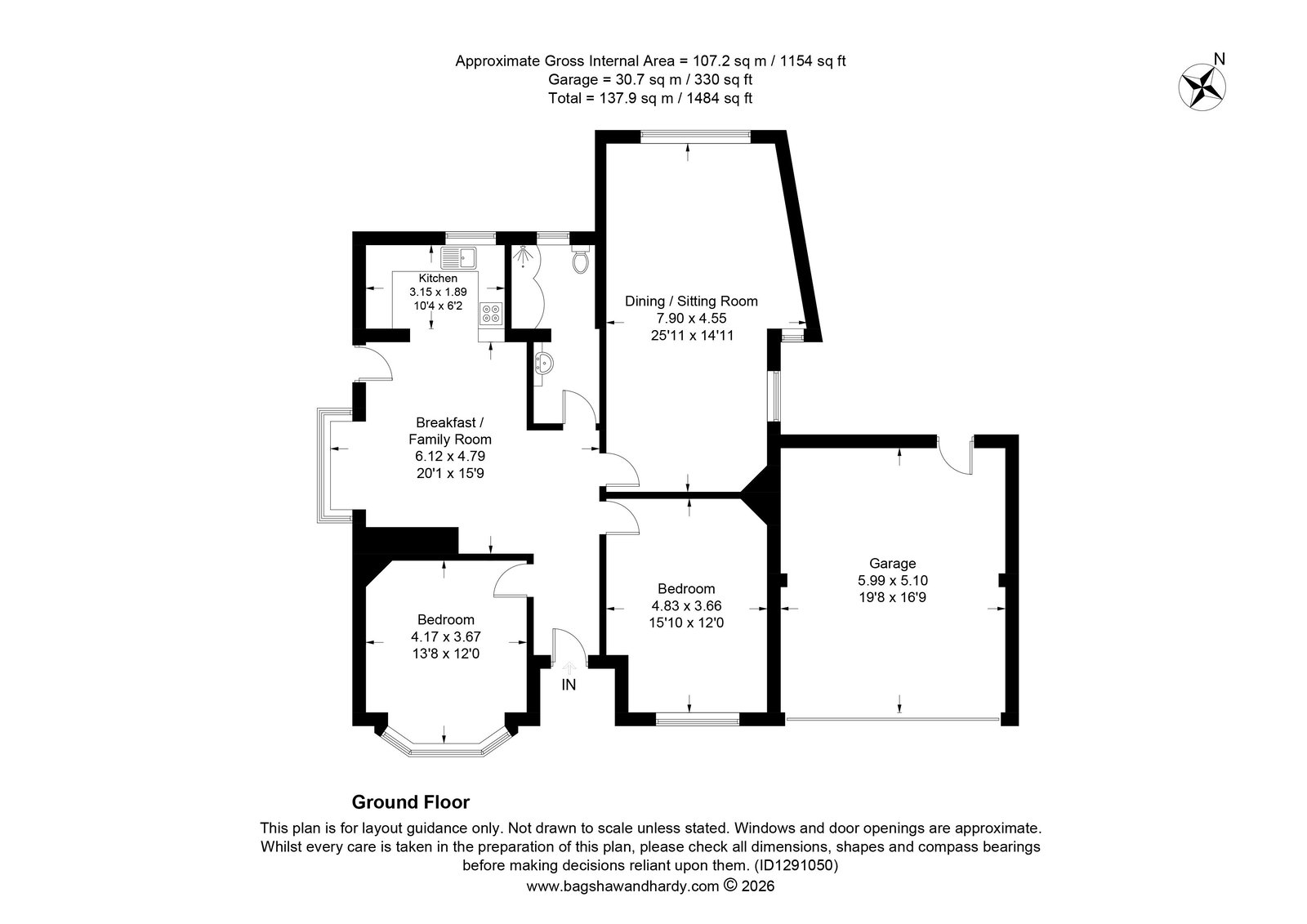 98, Lower Road, Fetcham floorplan