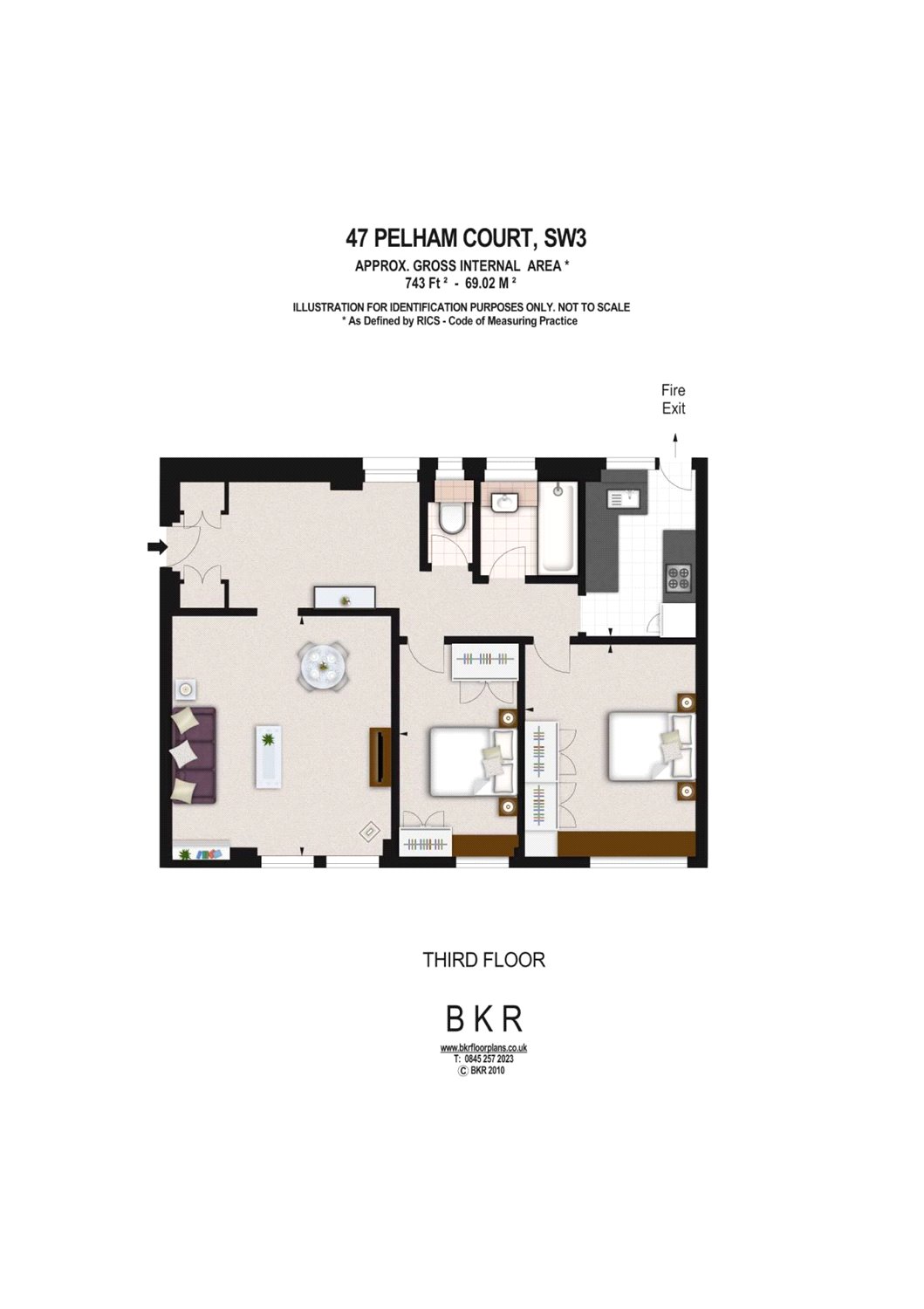 2 Bedrooms Flat to rent in Fulham Road, London SW3