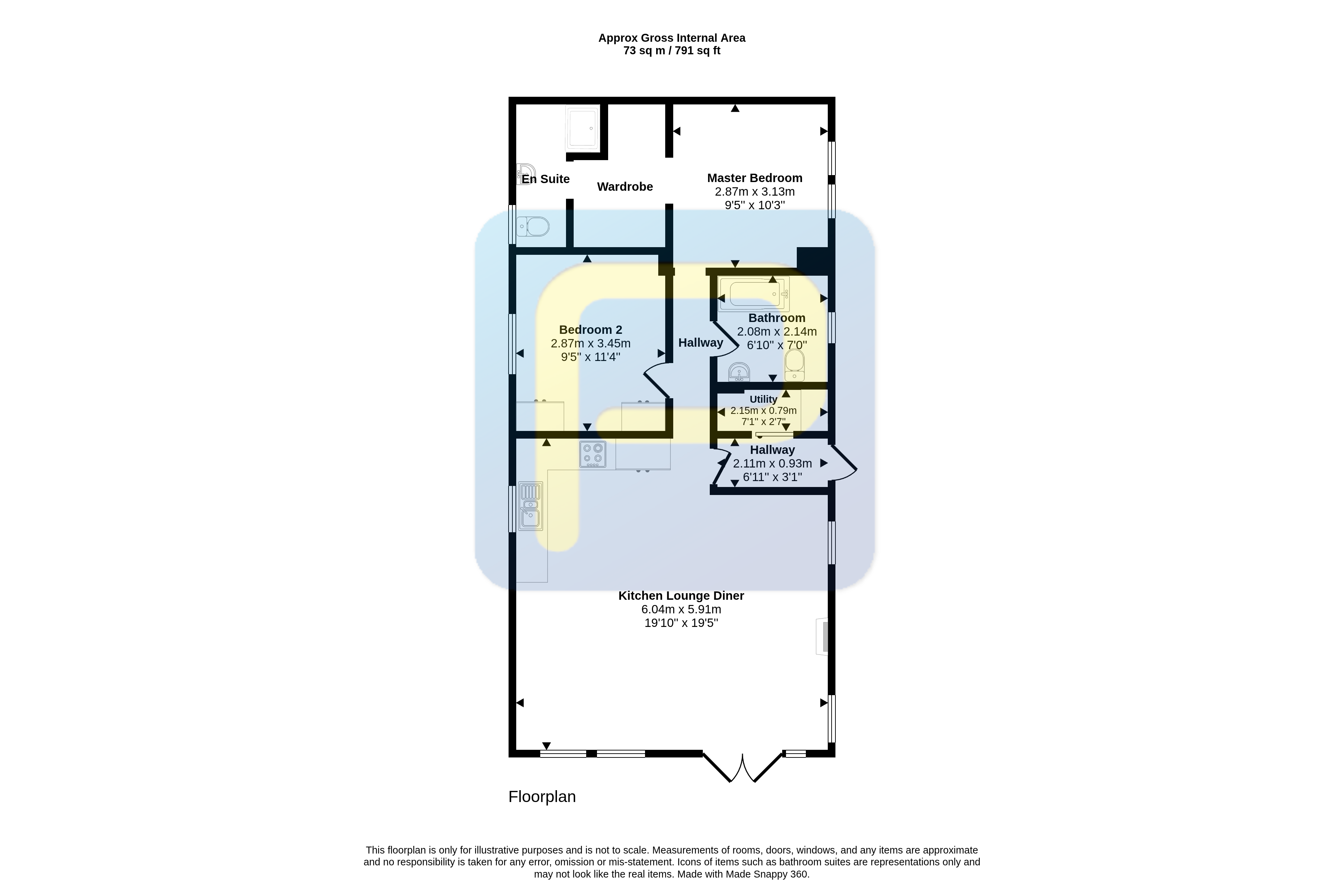 Meadow Larks 28, Amble Links Holiday Park, Amble floorplan