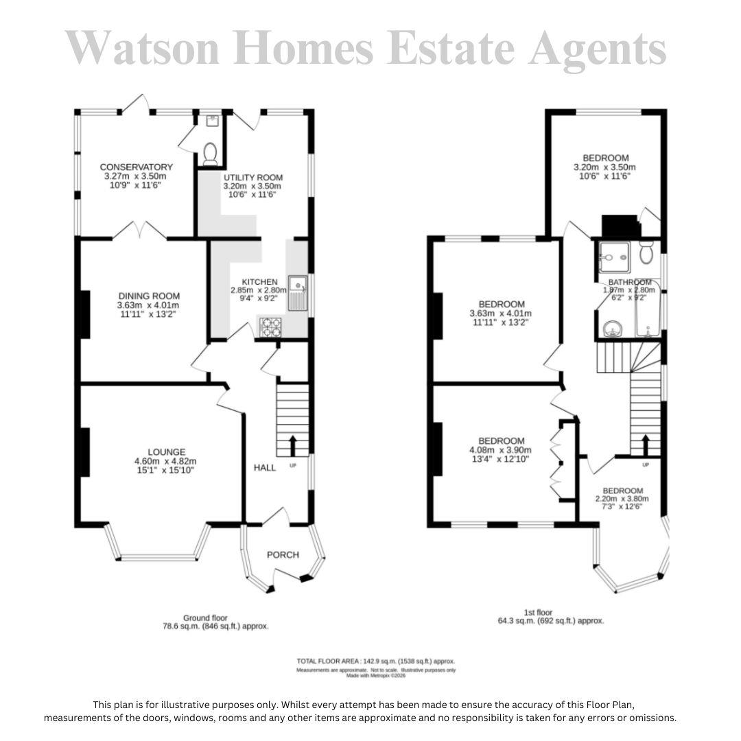 92, Park Hill, Carshalton floorplan