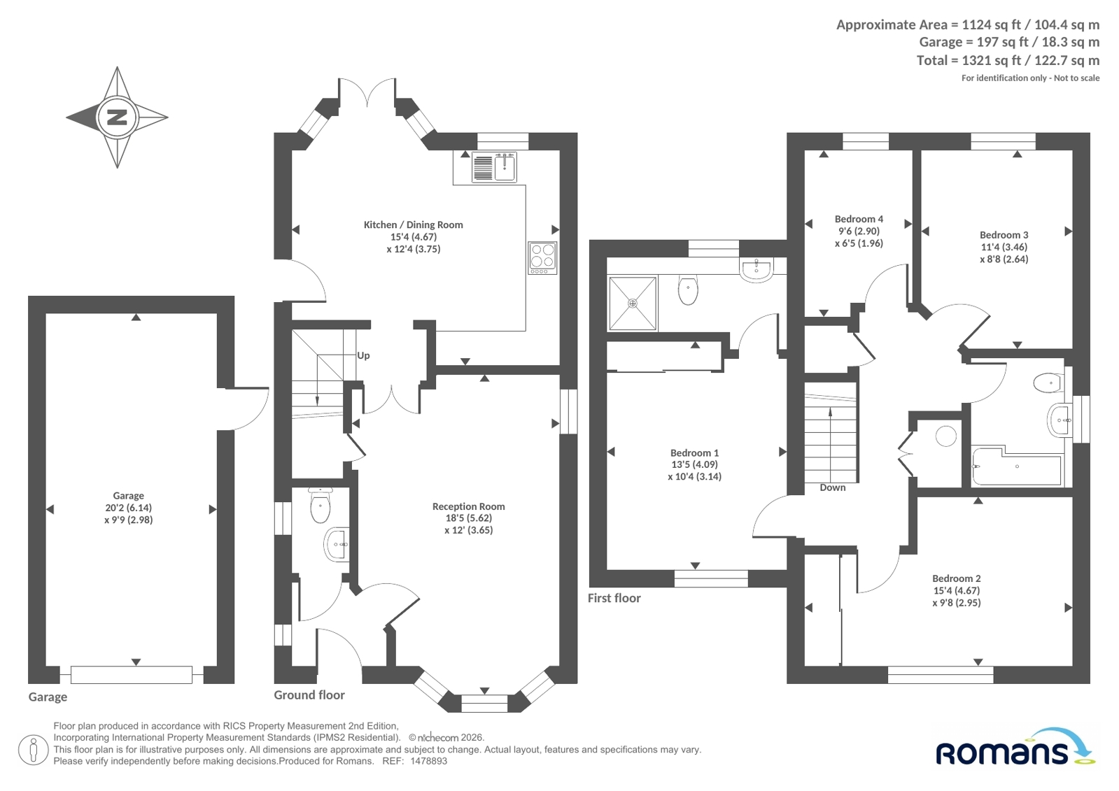 3, Buchanan Way, Bracknell floorplan