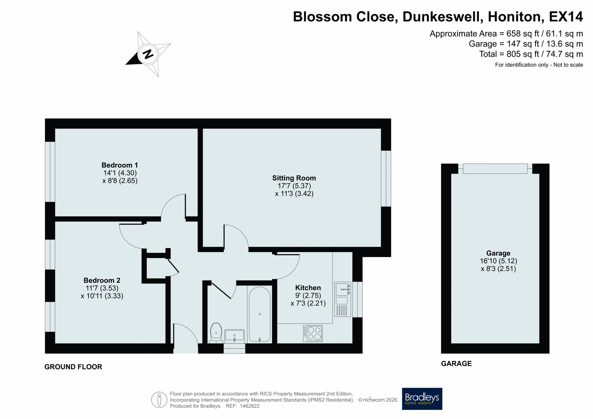 4, Blossom Close, Honiton floorplan