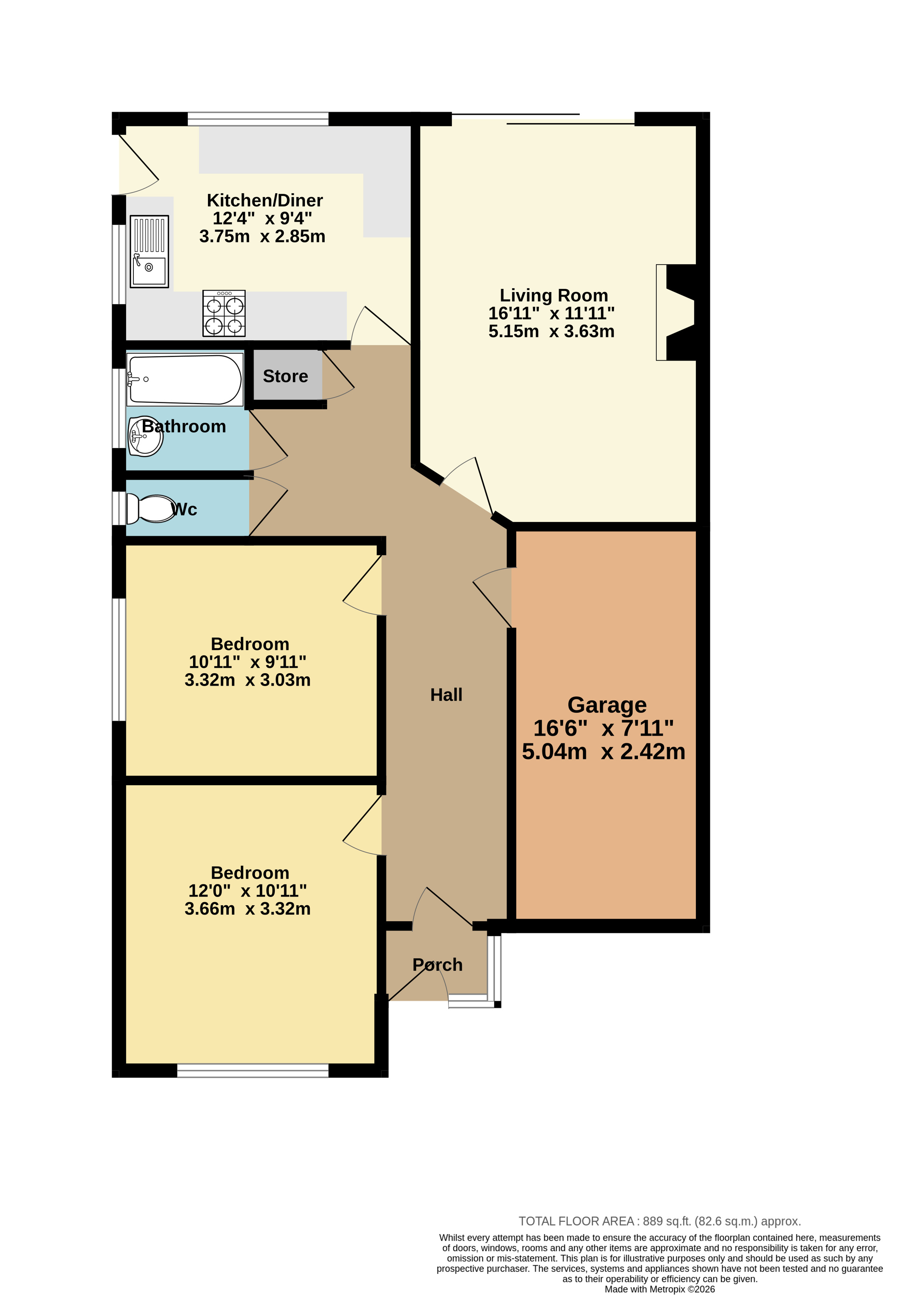 9, Freda Close, Kent floorplan
