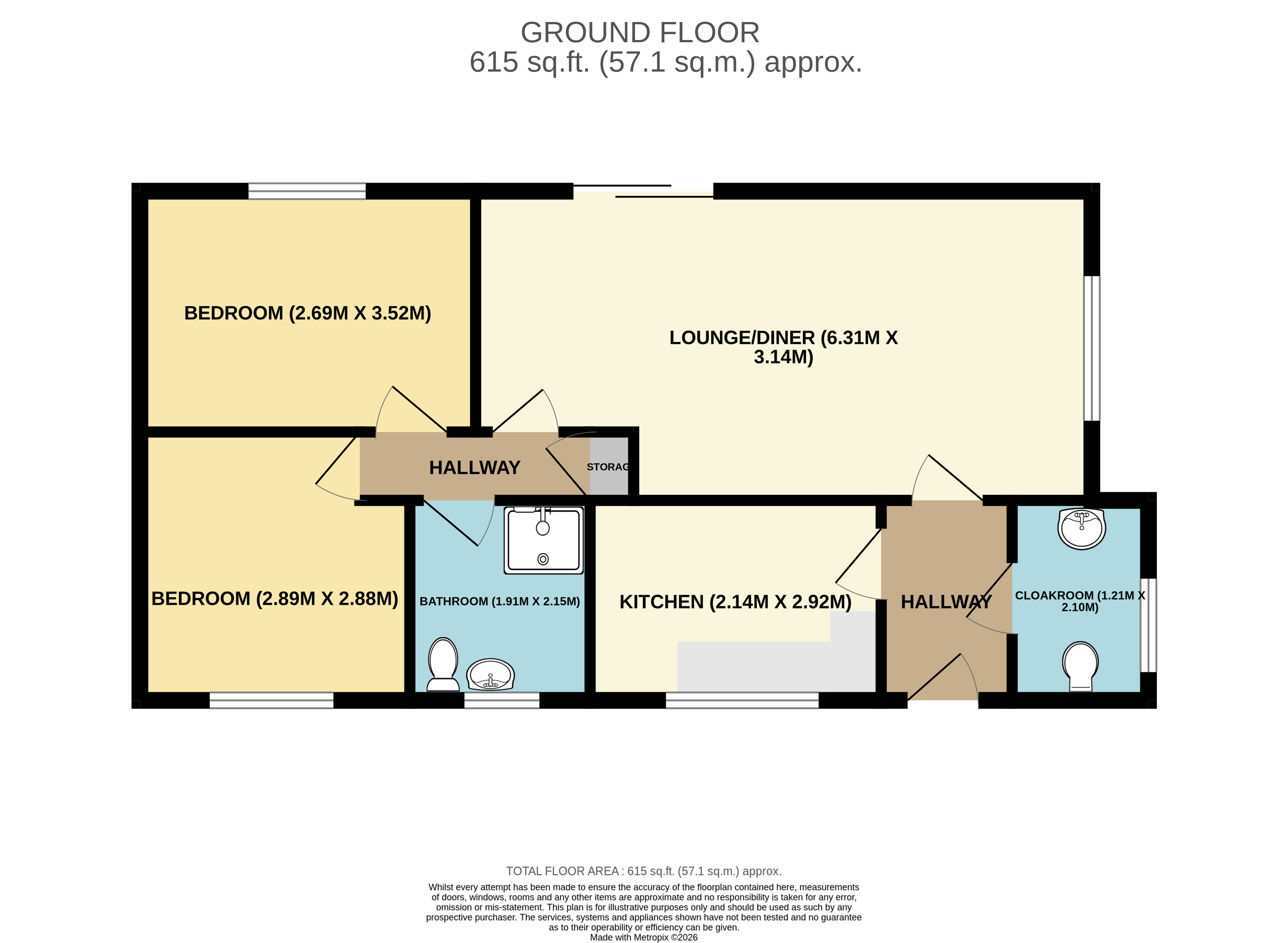 6, Foxglove Close, Merseyside floorplan