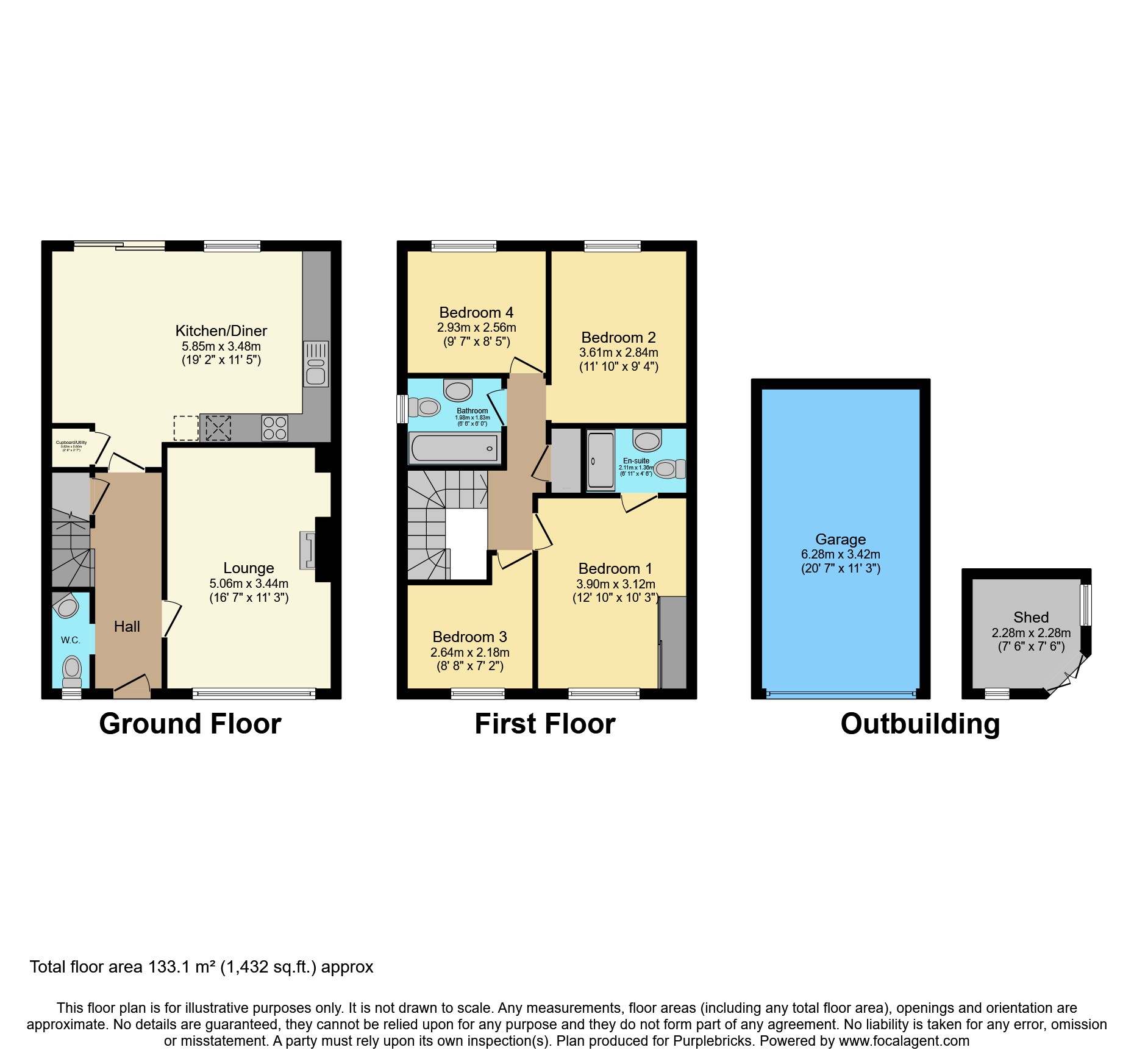 46, Primrose Drive, Newton Abbot floorplan