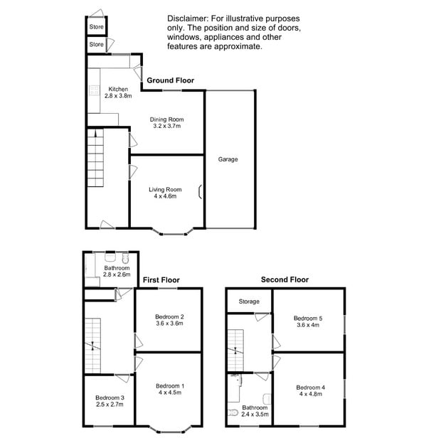 Wendon, Pwllheli floorplan