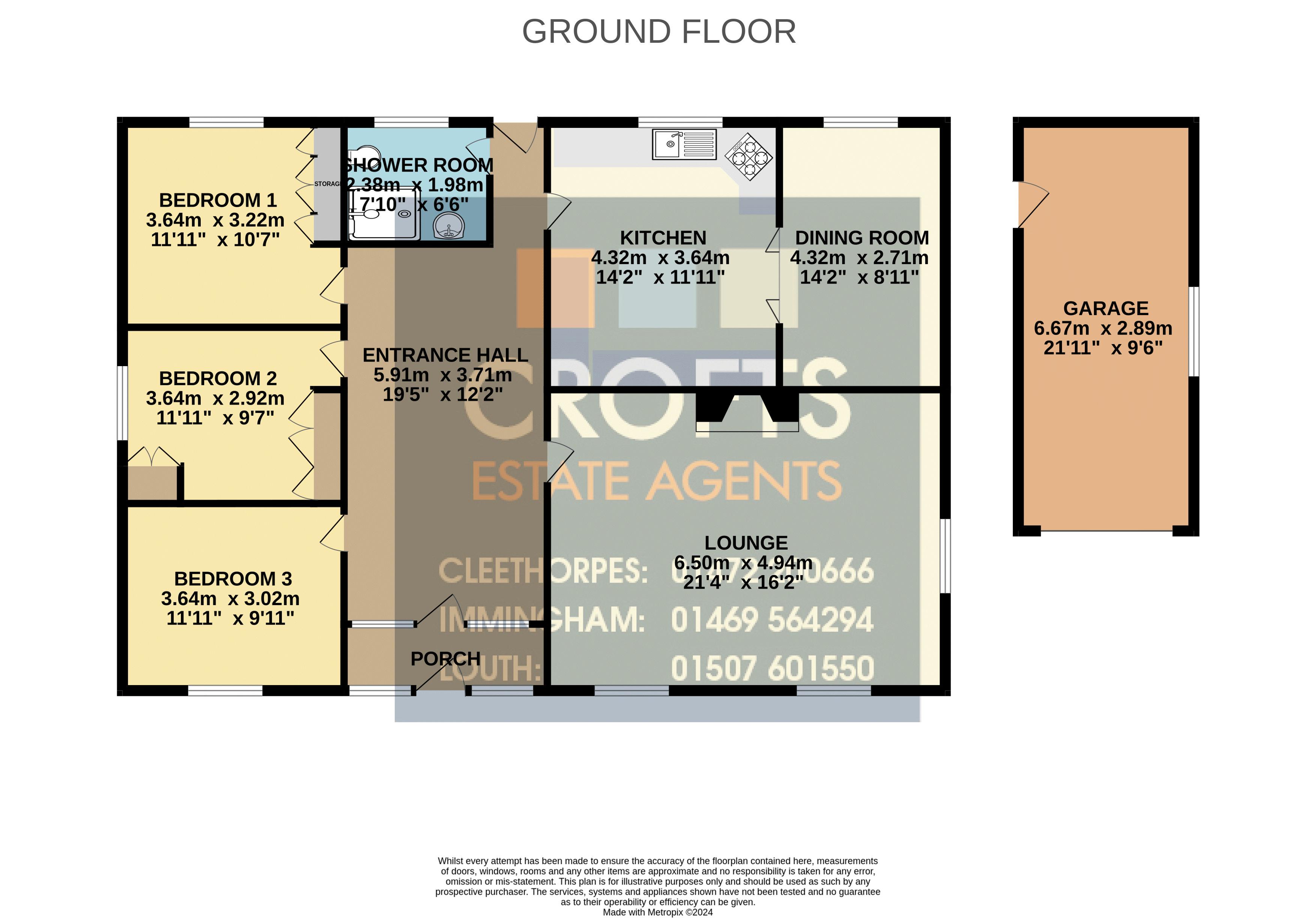 Stone Arch, Bank End, North Somercotes floorplan