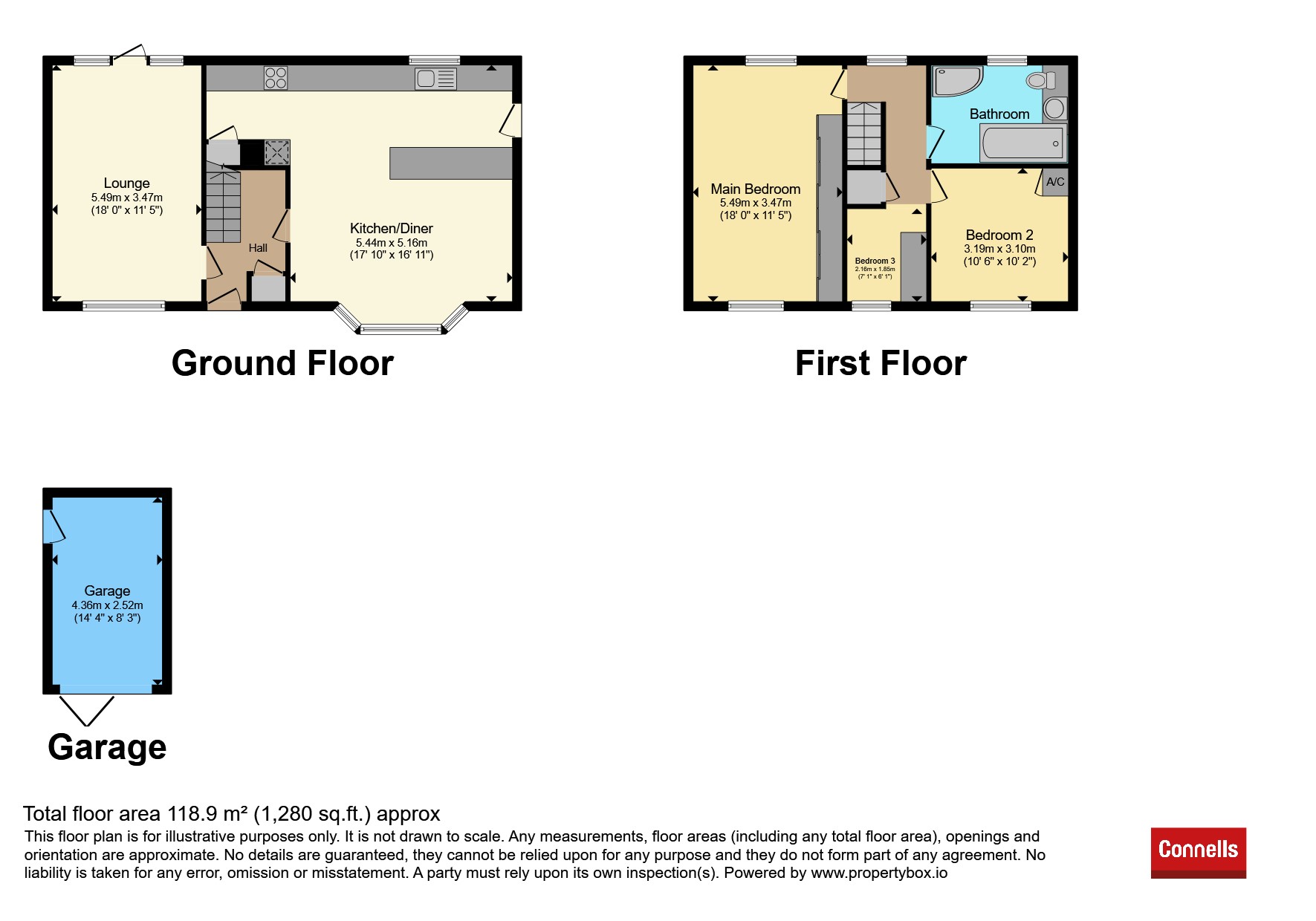 1, Kingsbrook Road, Bedford floorplan