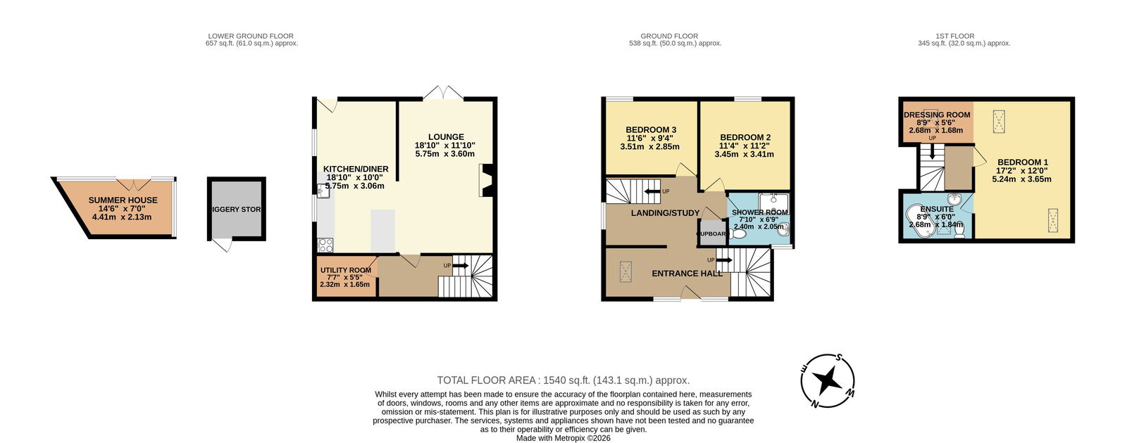2, The Barns, Tideford floorplan