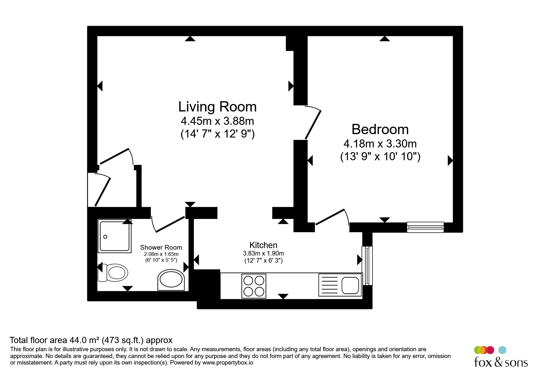 Flat 1, 8a, Chapel Road, Worthing floorplan