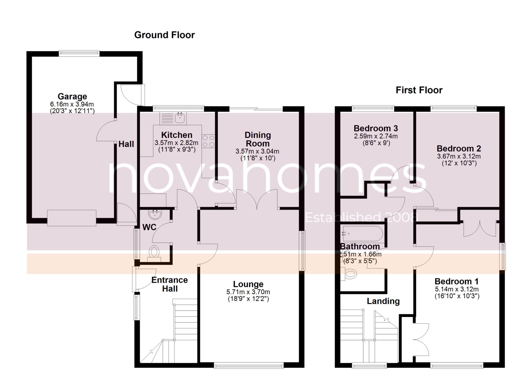 96, Upland Drive, Plymouth floorplan