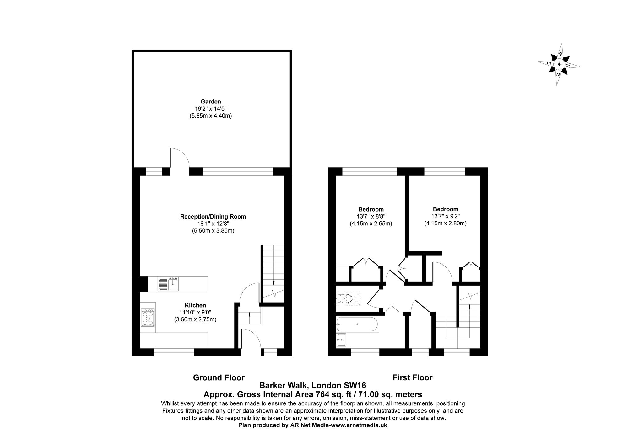 8 Barker Walk, London floorplan