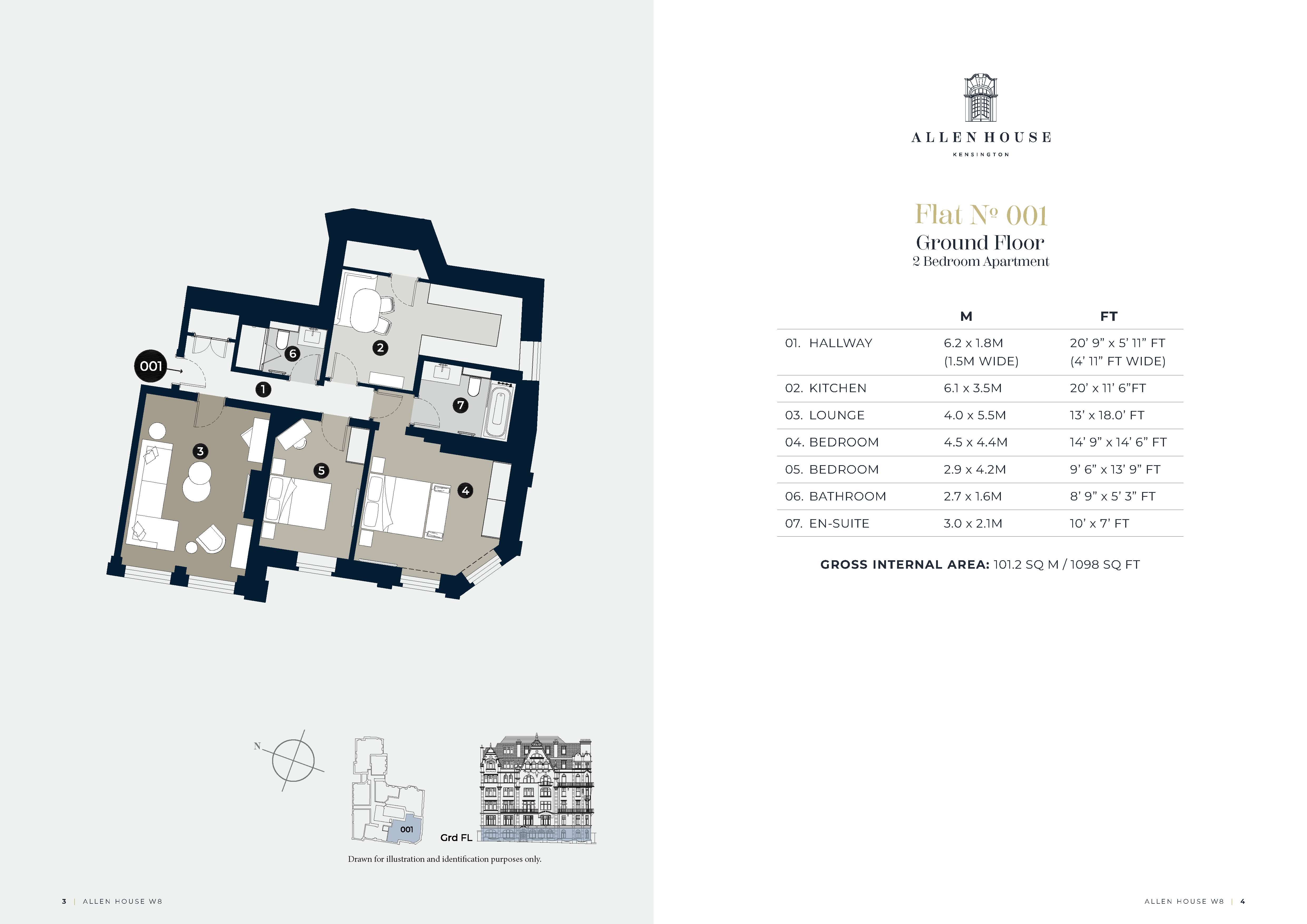 001 Allen House,, Allen House, London floorplan