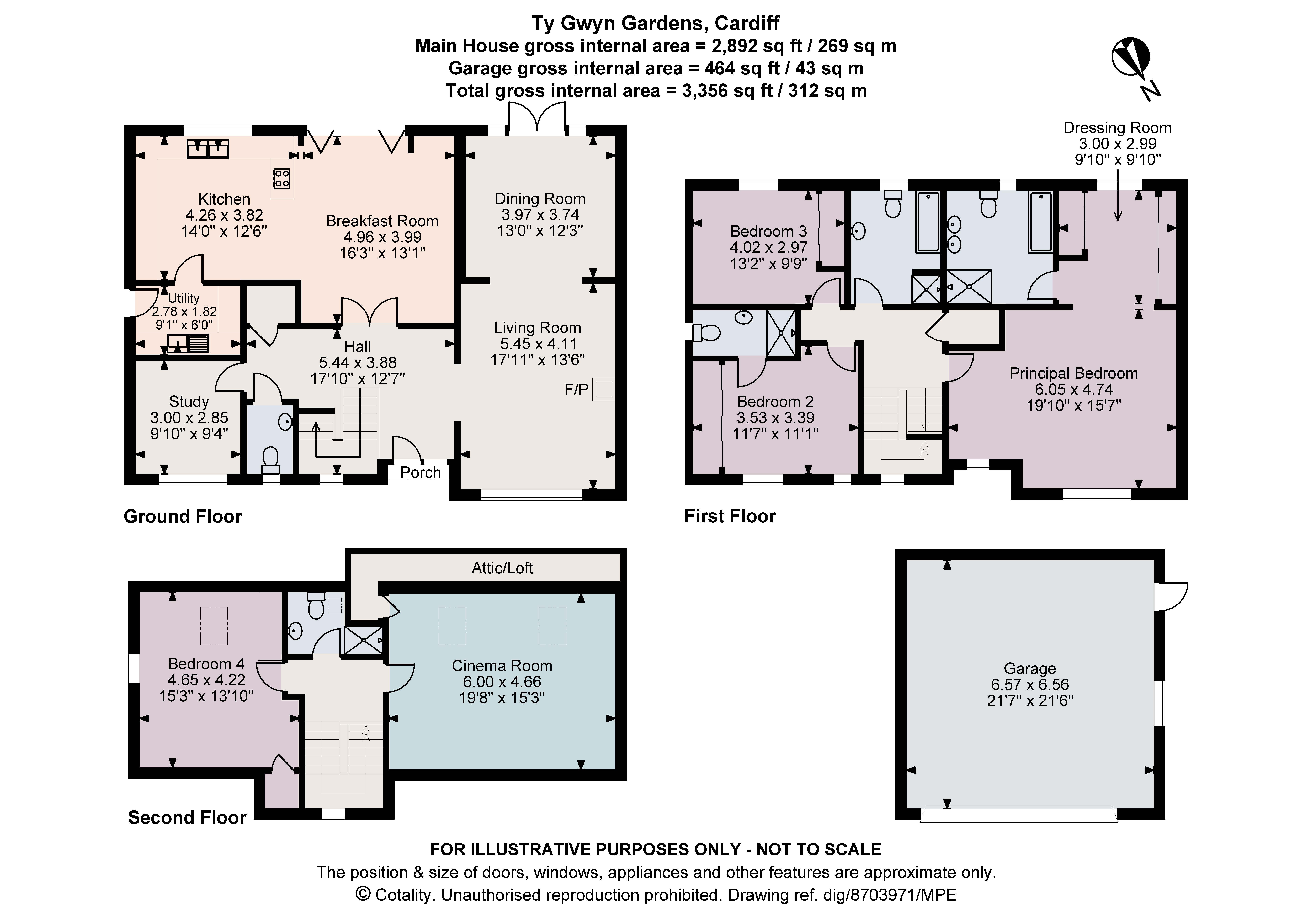 21, Ty Gwyn Gardens, Cardiff floorplan