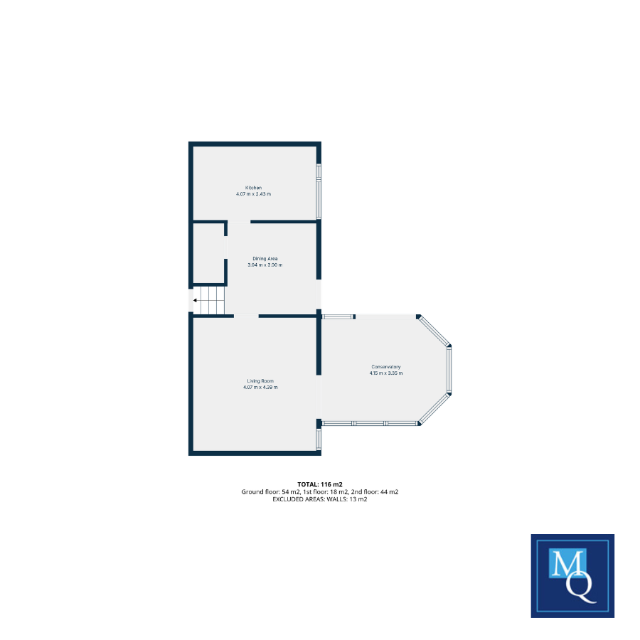 3, Inverbervie, Renfrewshire, PA8 6EQ floorplan