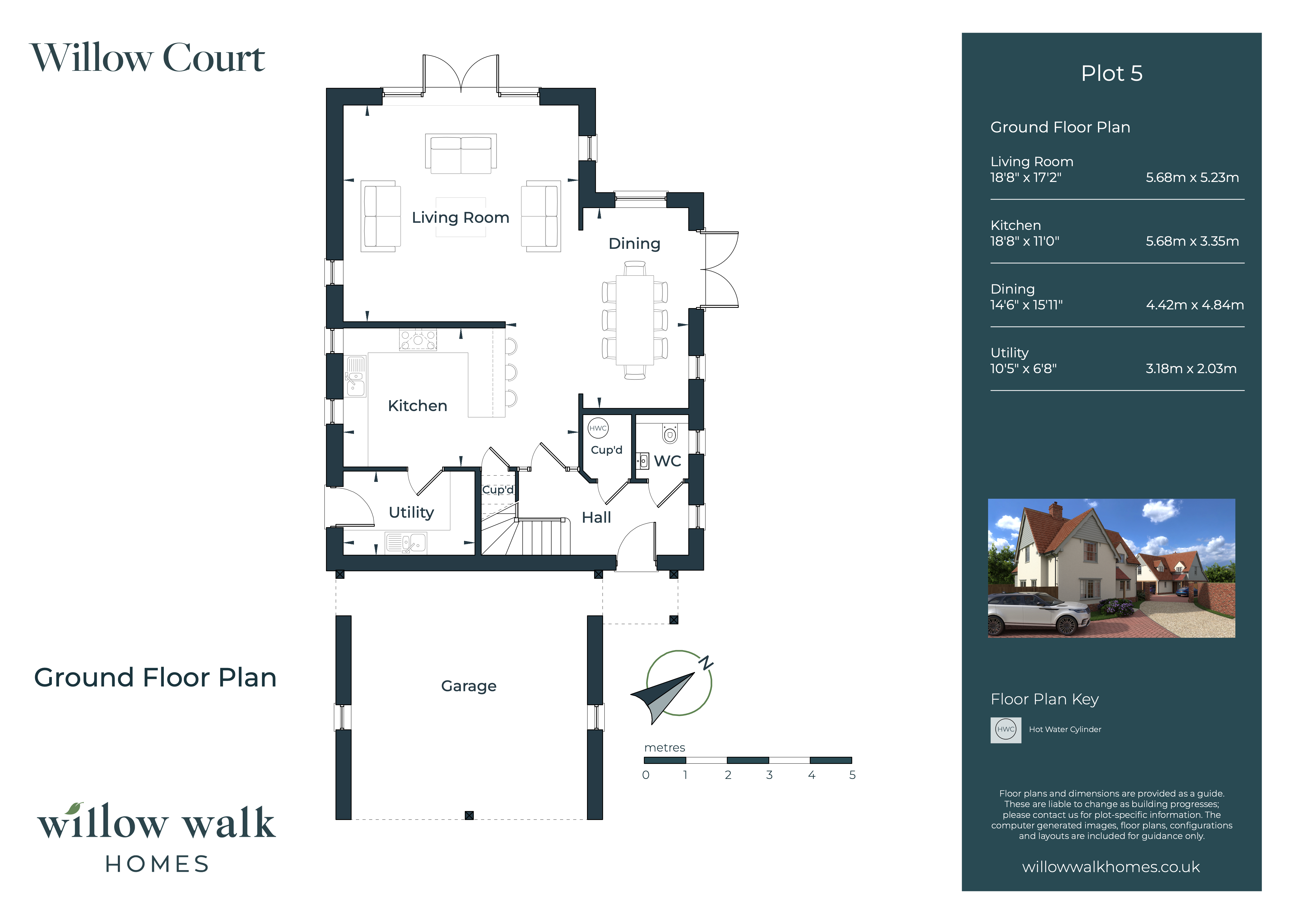 Plot 5 Willow Court, Ashfield Road, Elmswell, floorplan