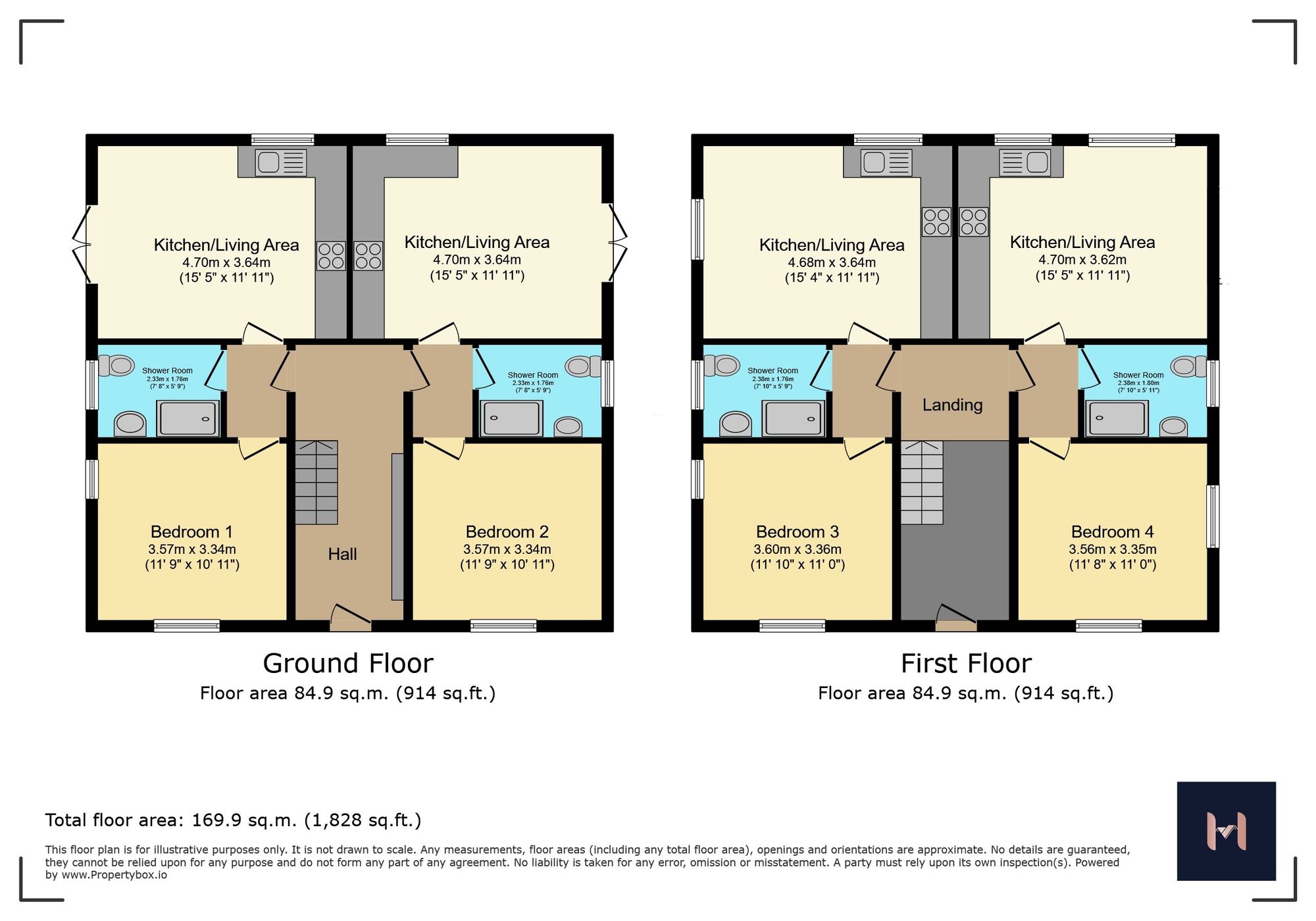 Apts at 17b Stamford Street, Glenfield, Leicester floorplan