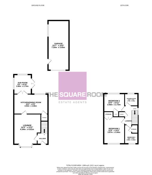7, Kirton Place, Cleveleys floorplan