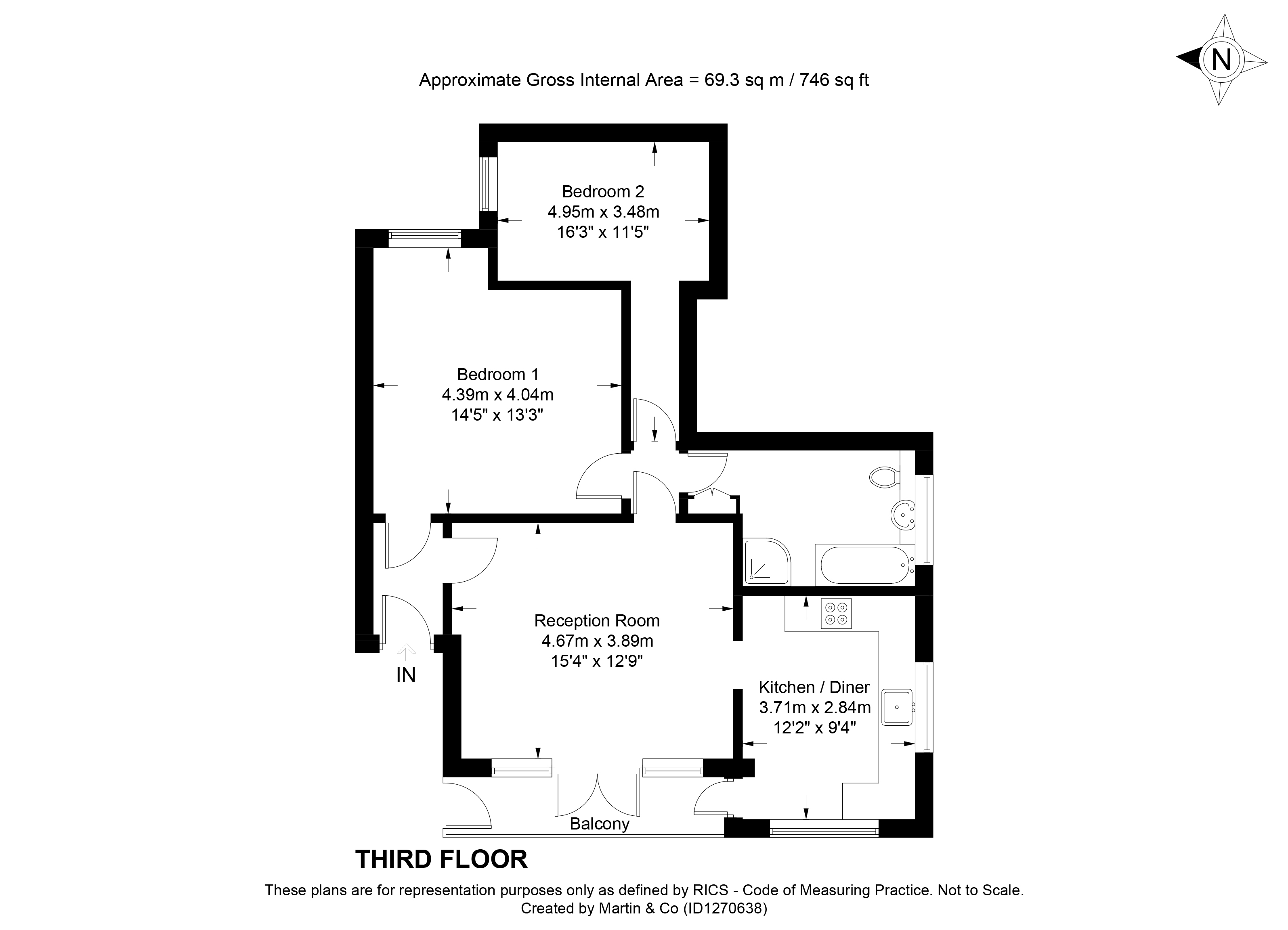 14, Stratford Court, Winchester floorplan