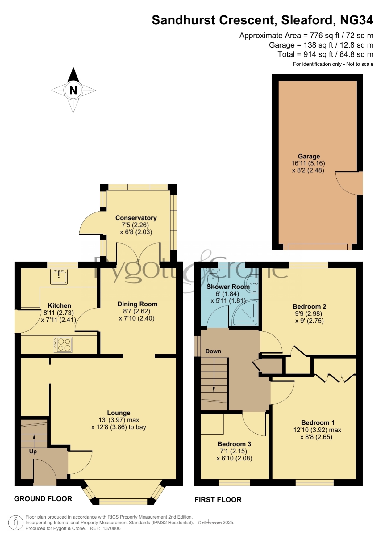 24, Sandhurst Crescent, Sleaford floorplan