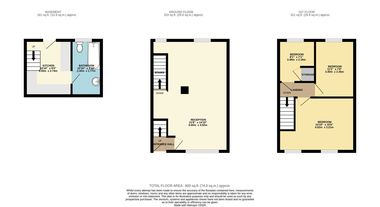 Fern Cottages,2, Abertillery floorplan