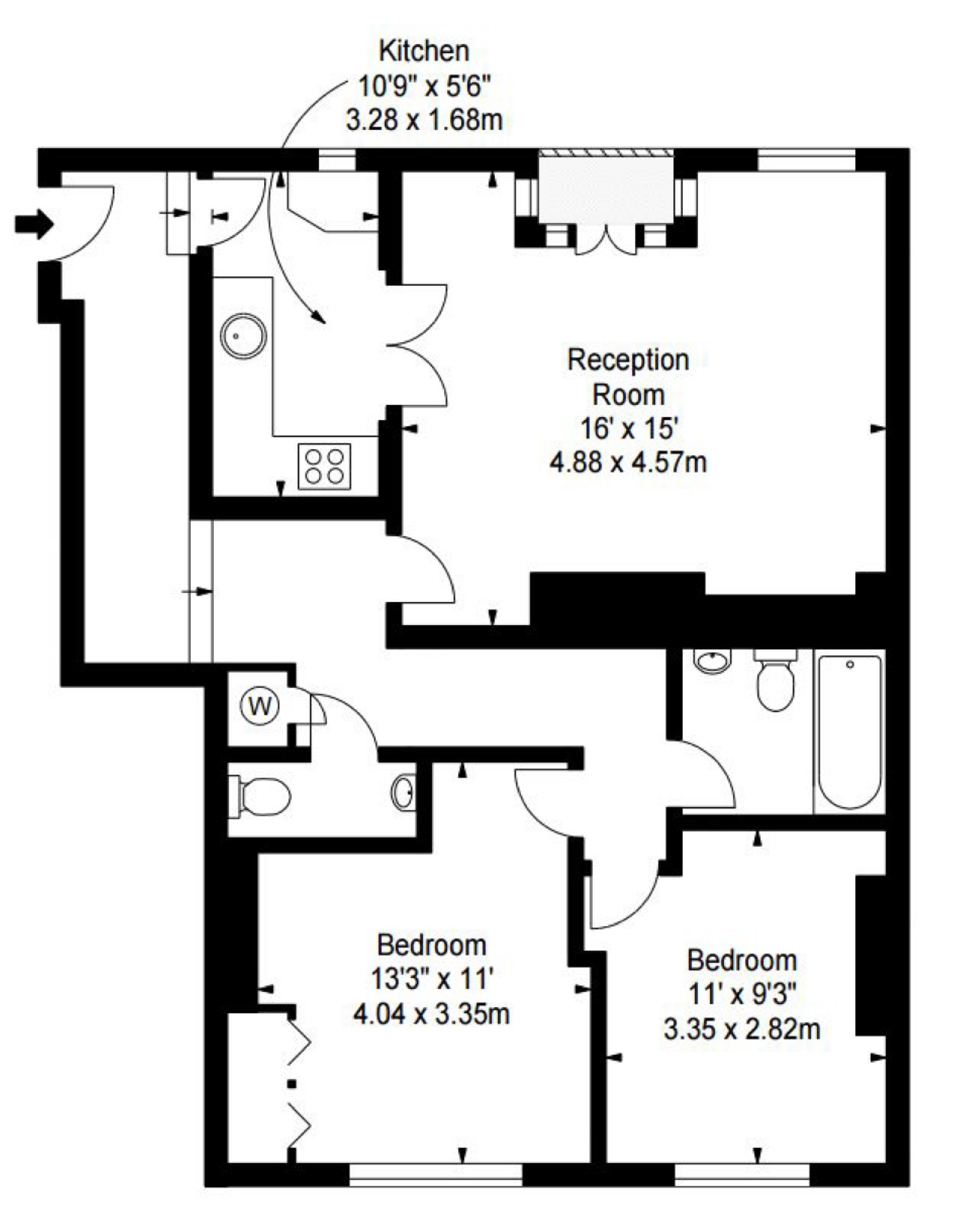 2 Bedrooms Flat to rent in Nottingham Terrace, Marylebone, London W1U