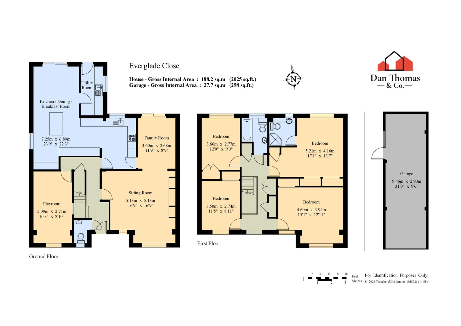 4, Everglade Close, Longfield floorplan
