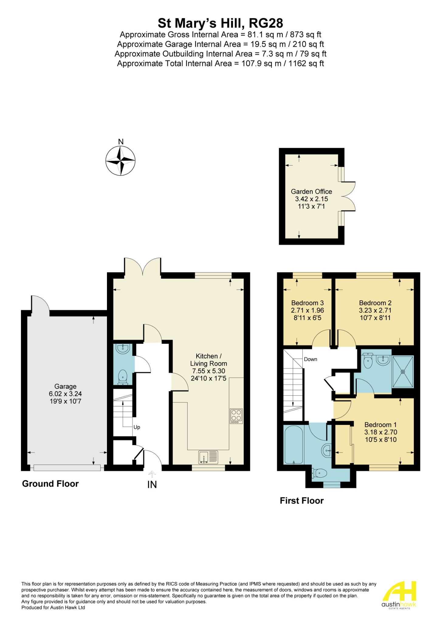 1 St Marys Hill, Hurstbourne Priors, Whitchurch floorplan