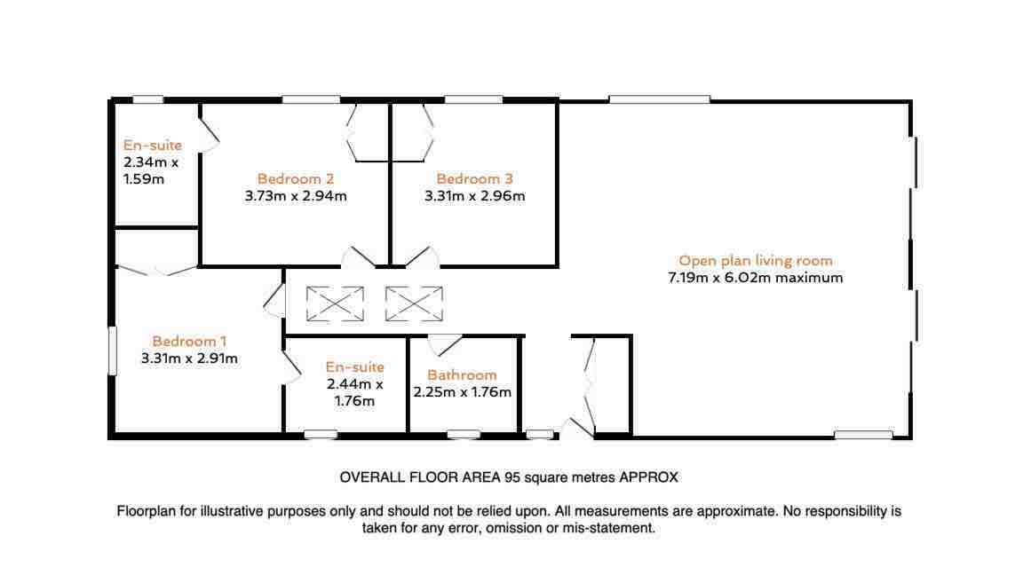 17 , The Meadows, St. Columb floorplan