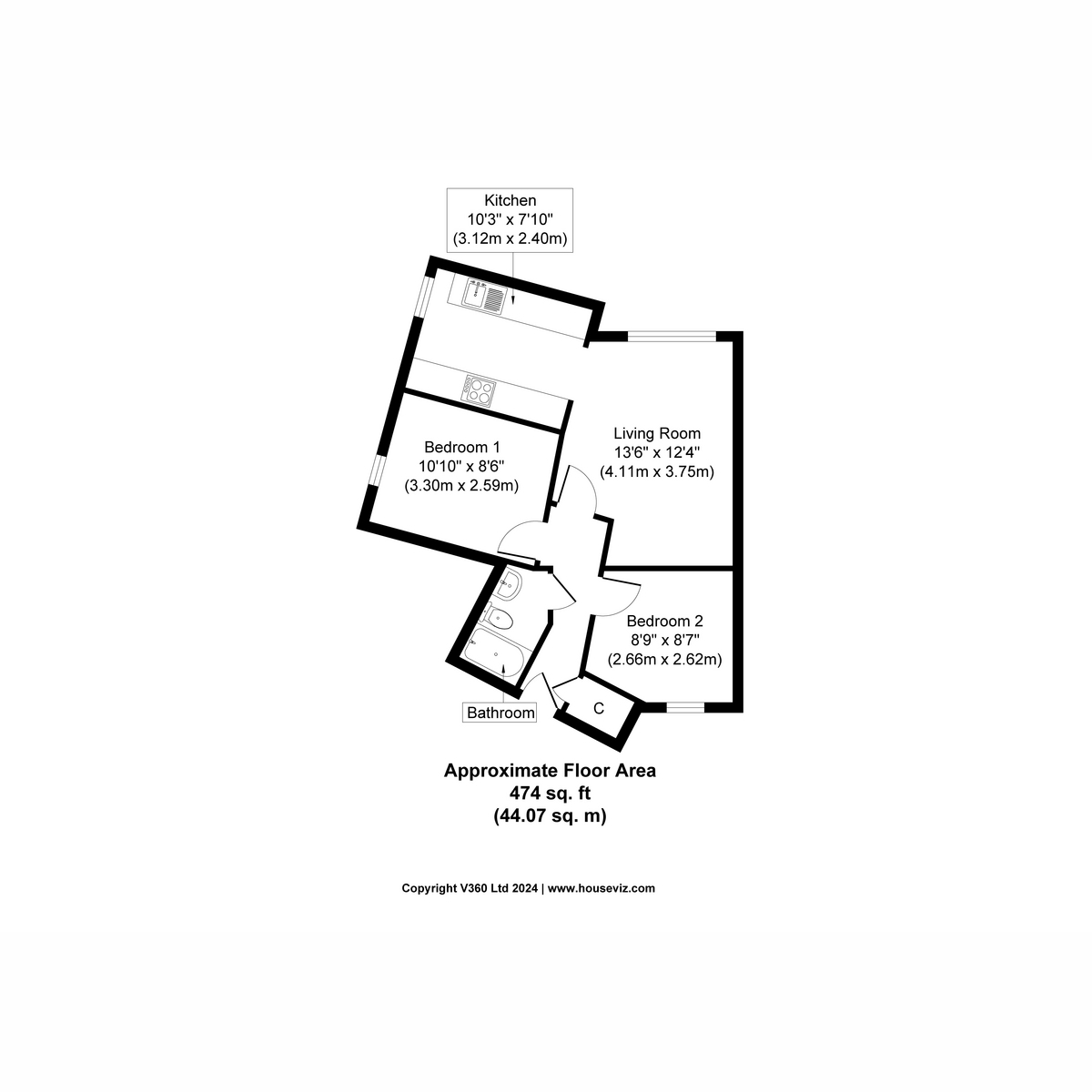 Flat Flat 6, 1, Rocky Lane South, Wirral floorplan