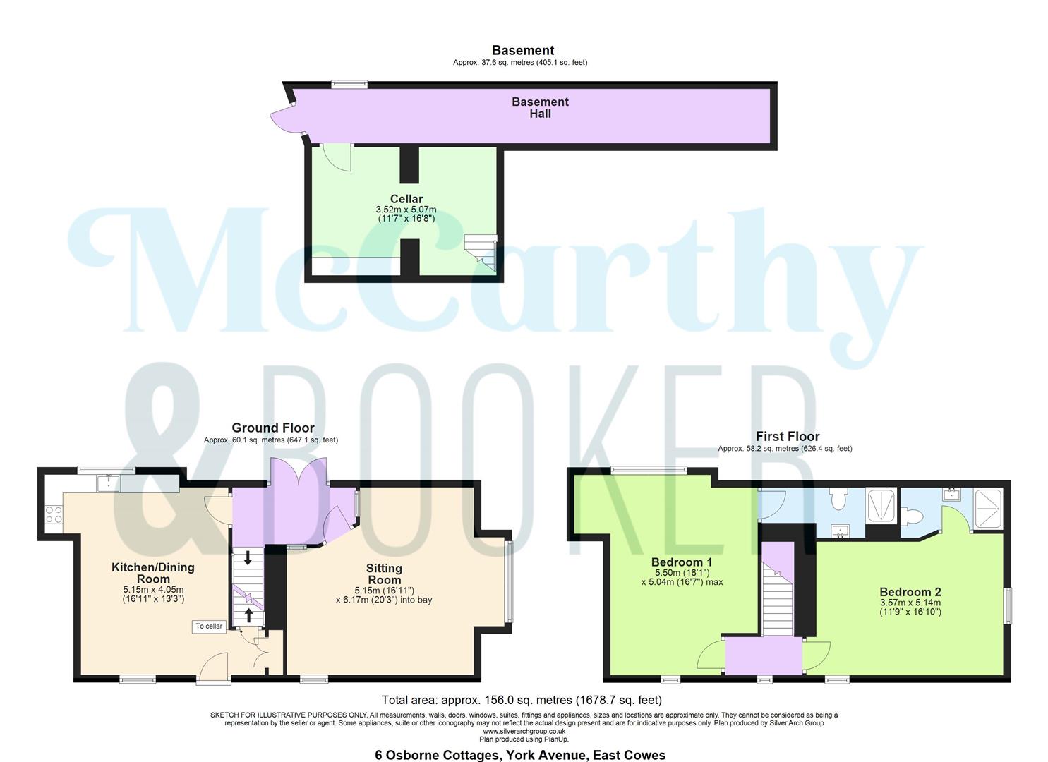 6, Osborne Cottage, East Cowes floorplan