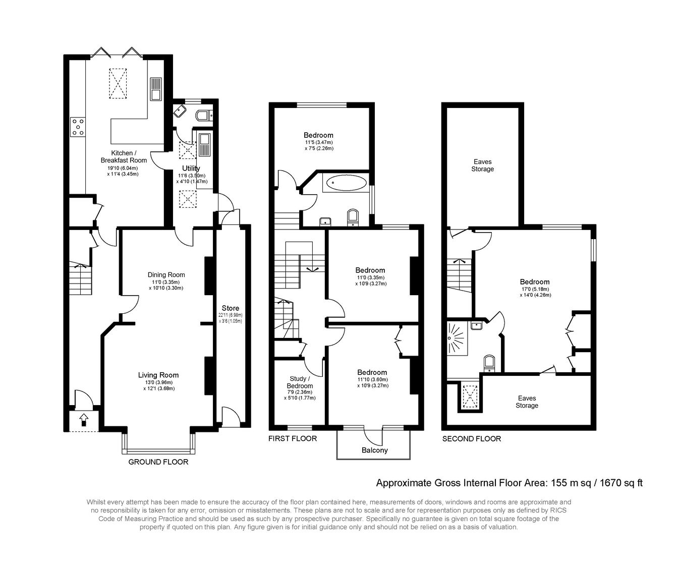 8, Kings Road, Walton-on-Thames floorplan