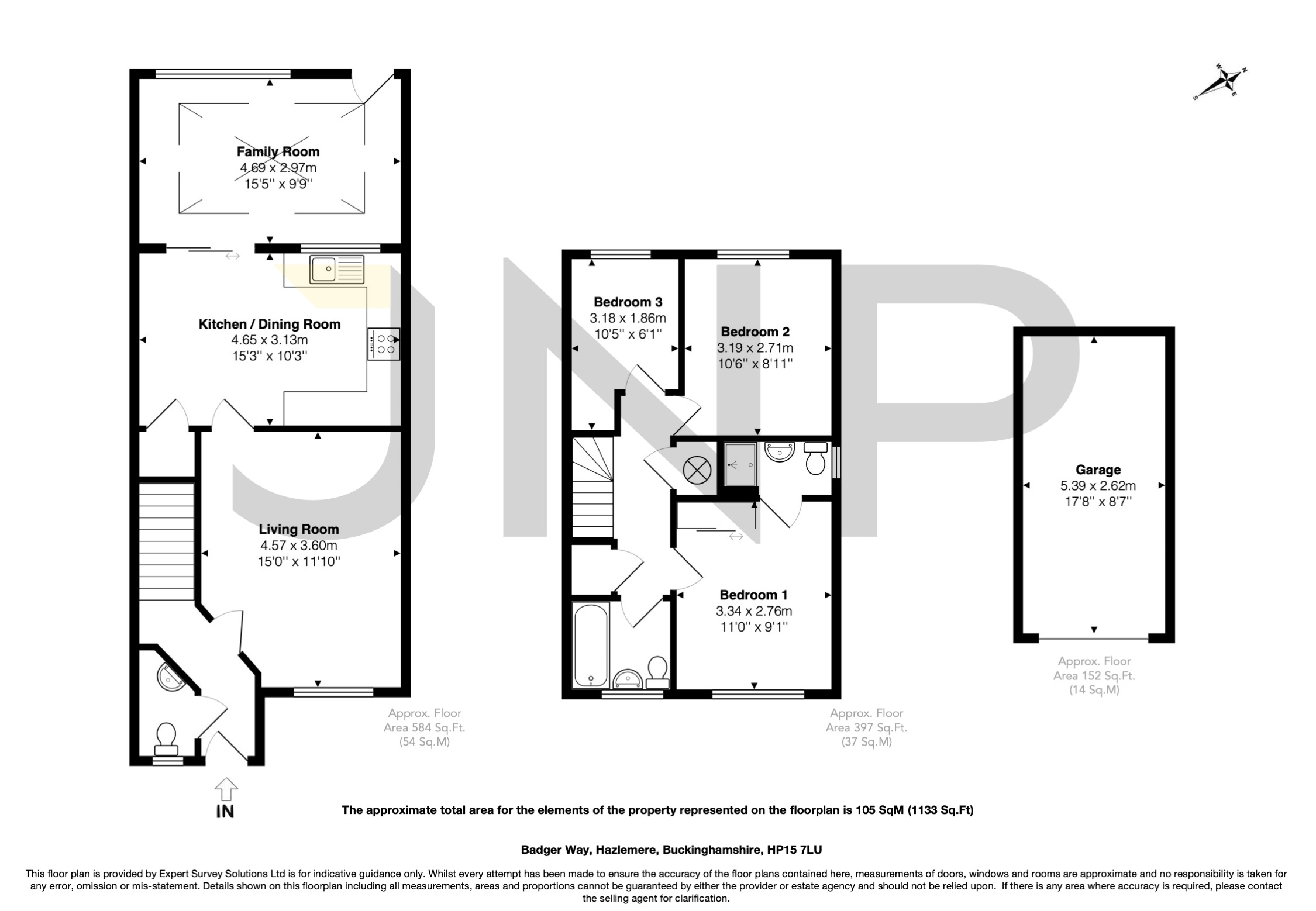 Badger Way, Hazlemere, High HP15, 3 bedroom end terrace house