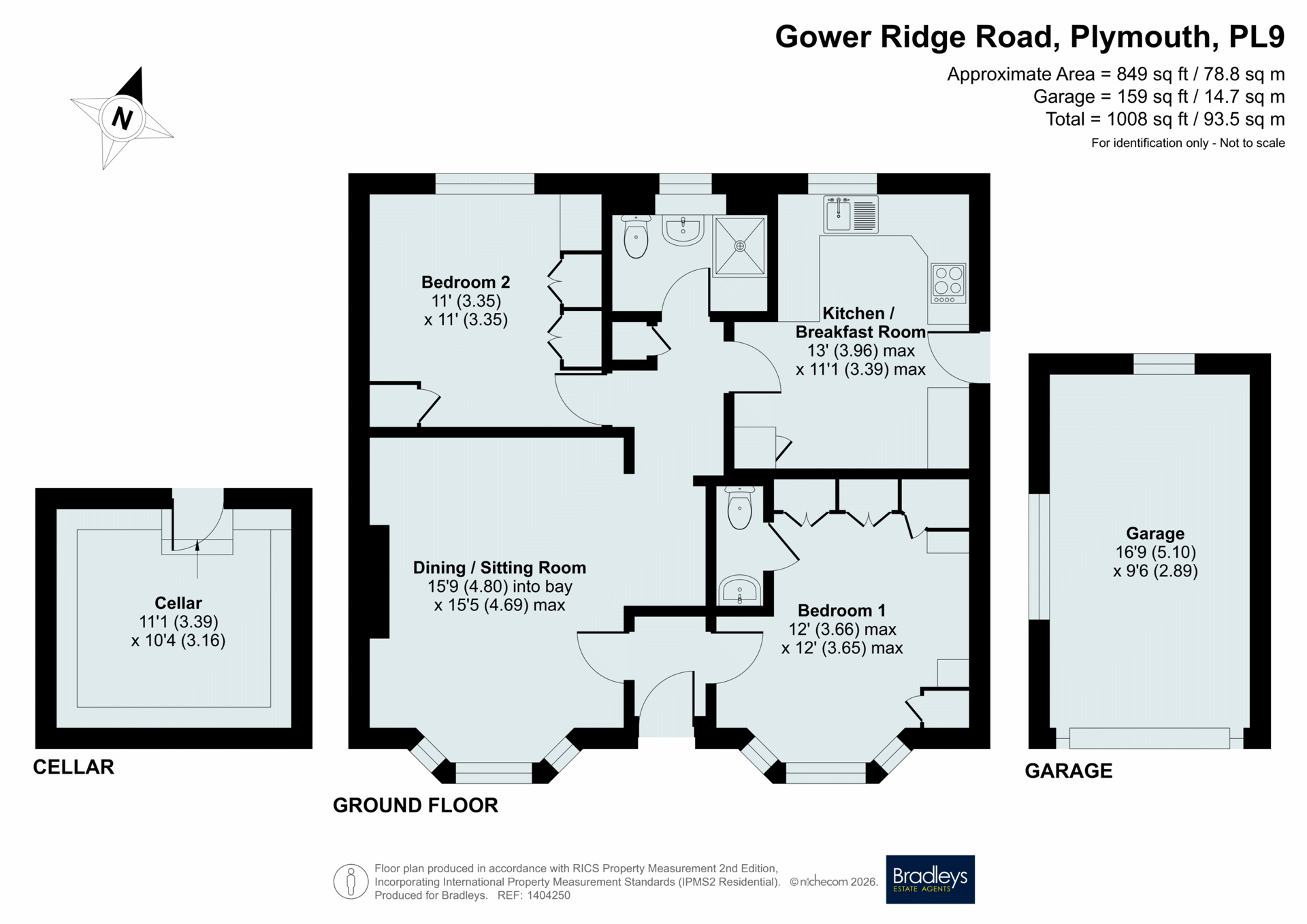 9 Gower Ridge Road, Plymouth Devon, Devon floorplan
