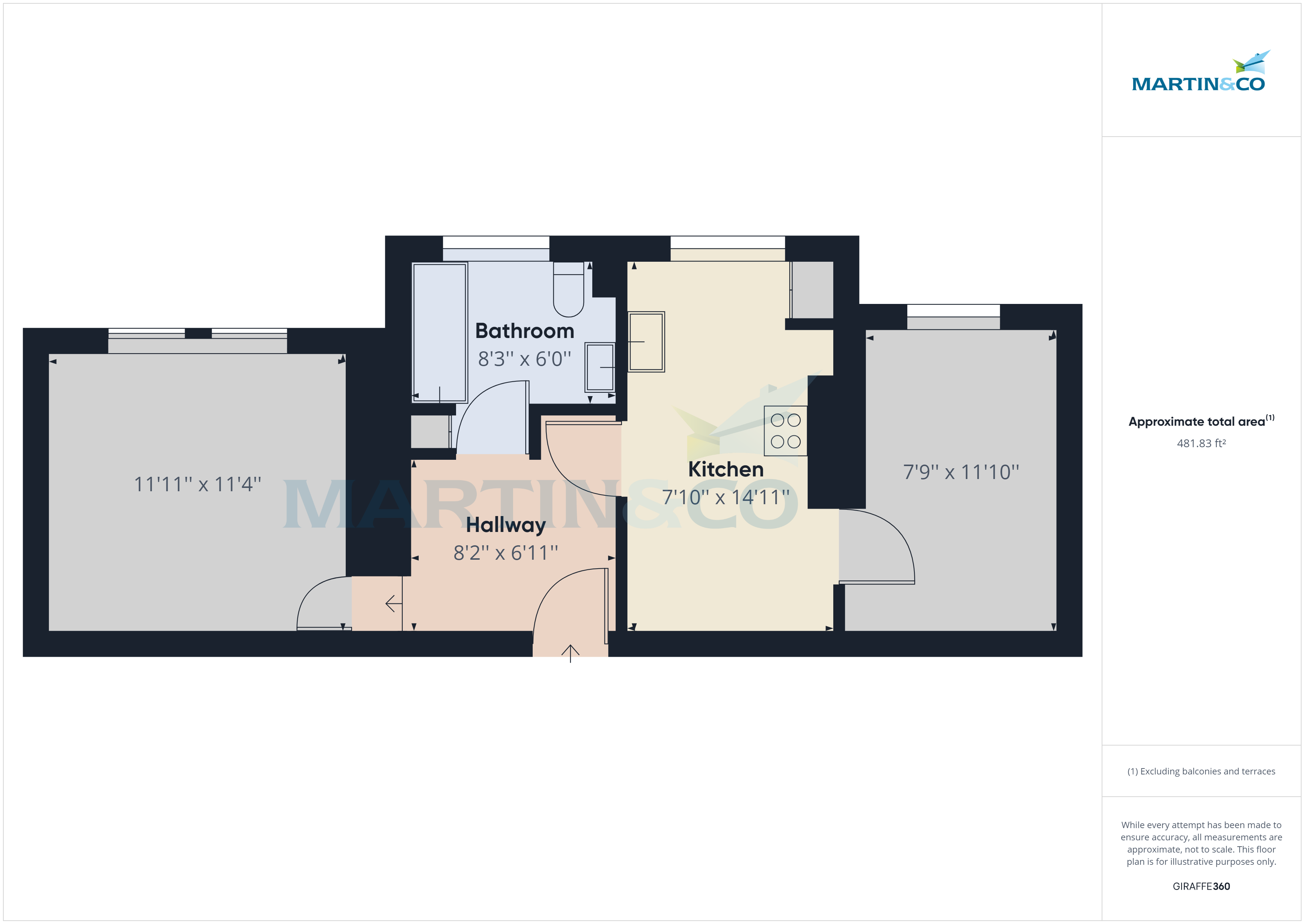 Flat 7 Streete Court, Victoria Drive, Bognor Regis floorplan