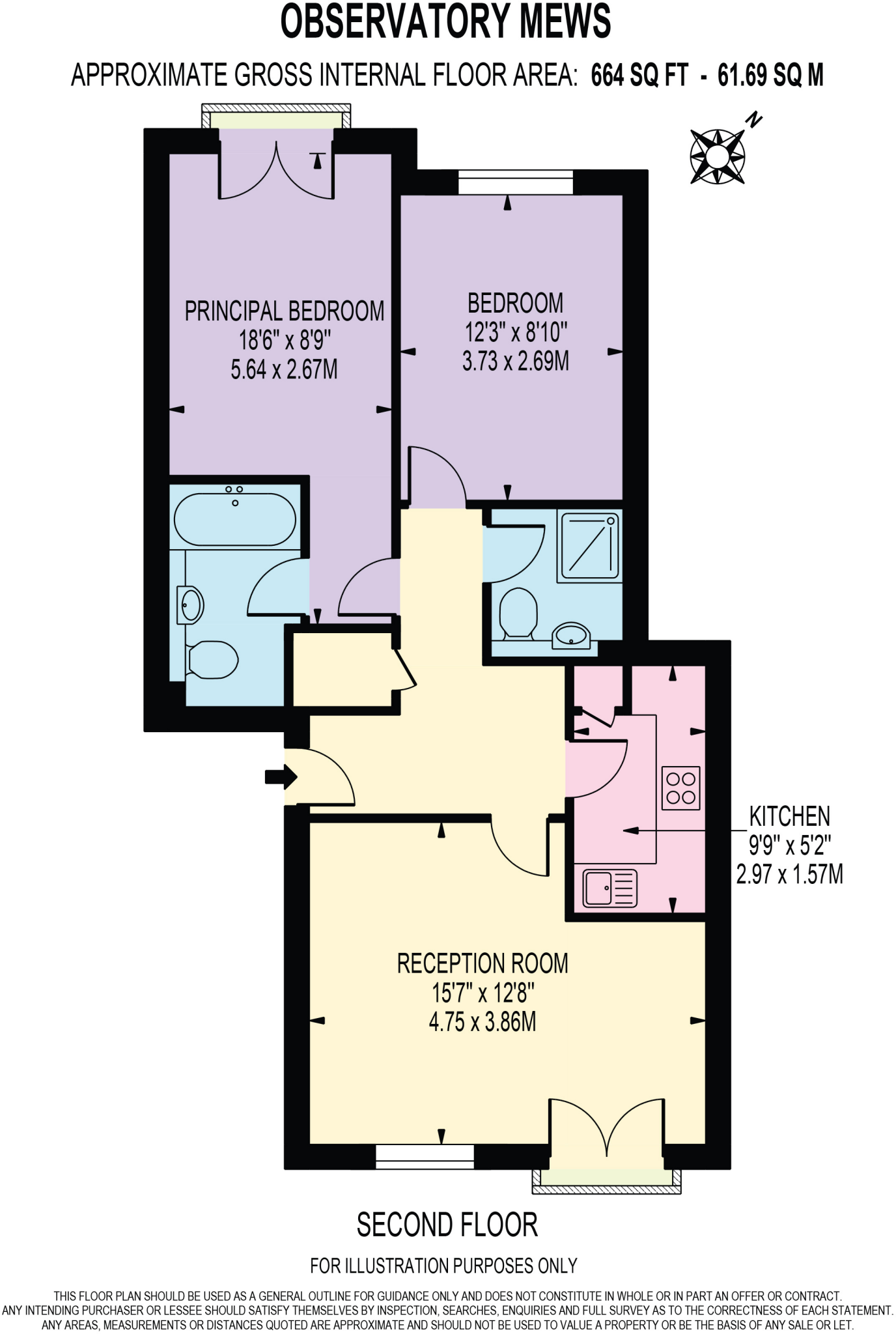 Flat 11, 6 Observatory Mews, London floorplan