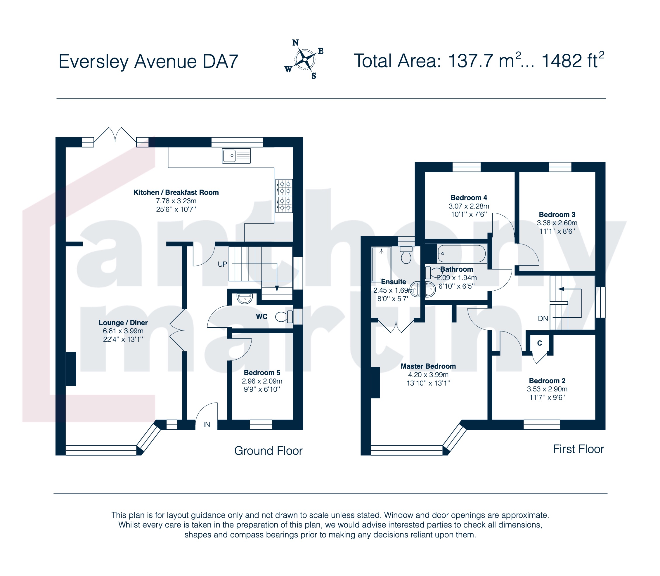 207, Eversley Avenue, Bexleyheath floorplan