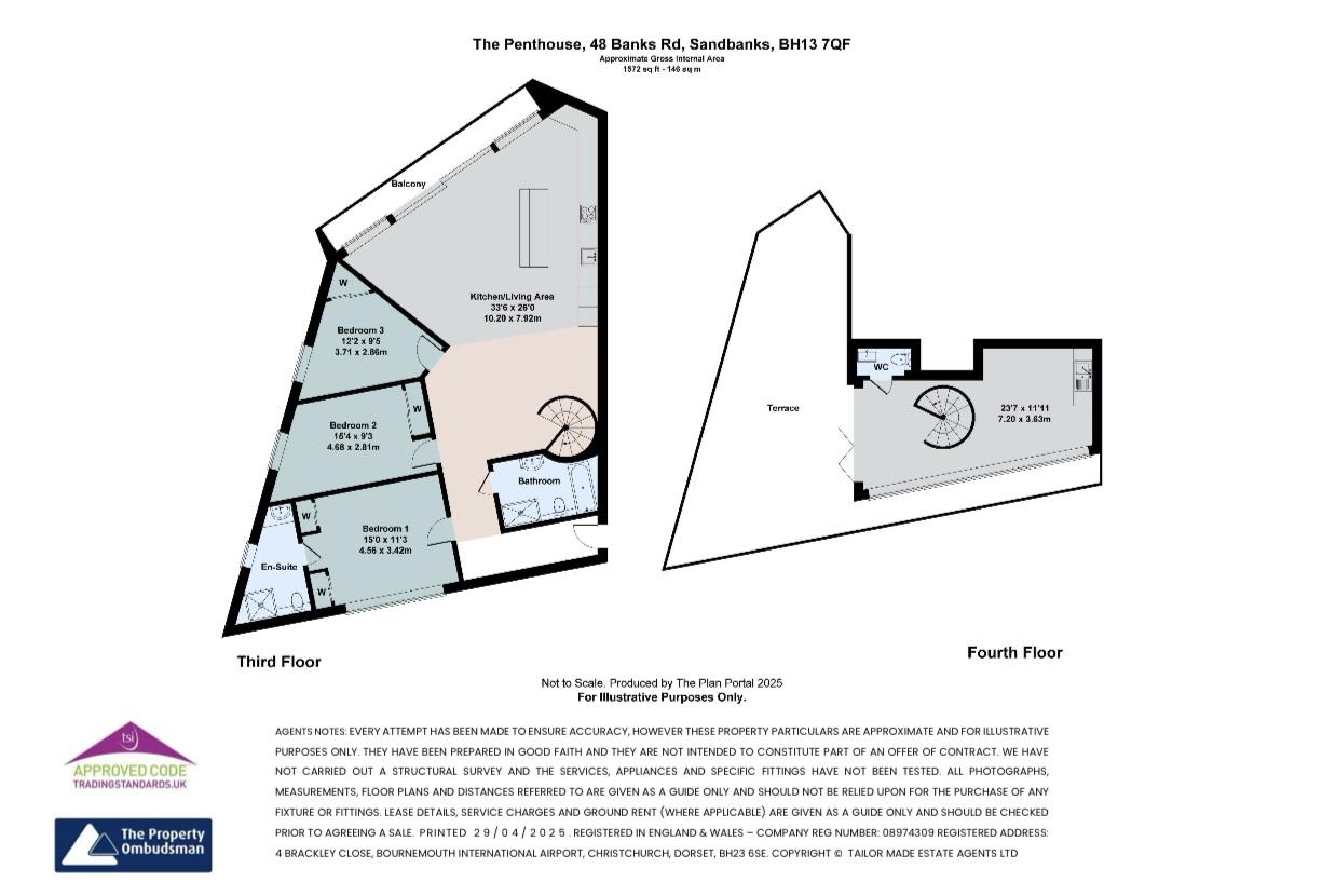 The Penthouse, 48 Banks Road, Poole floorplan