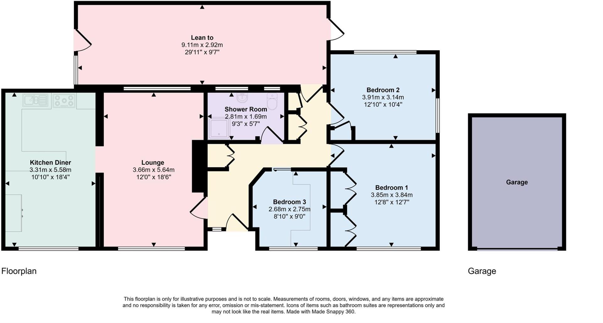 Hillcrest, Lower Walditch Lane, Walditch floorplan