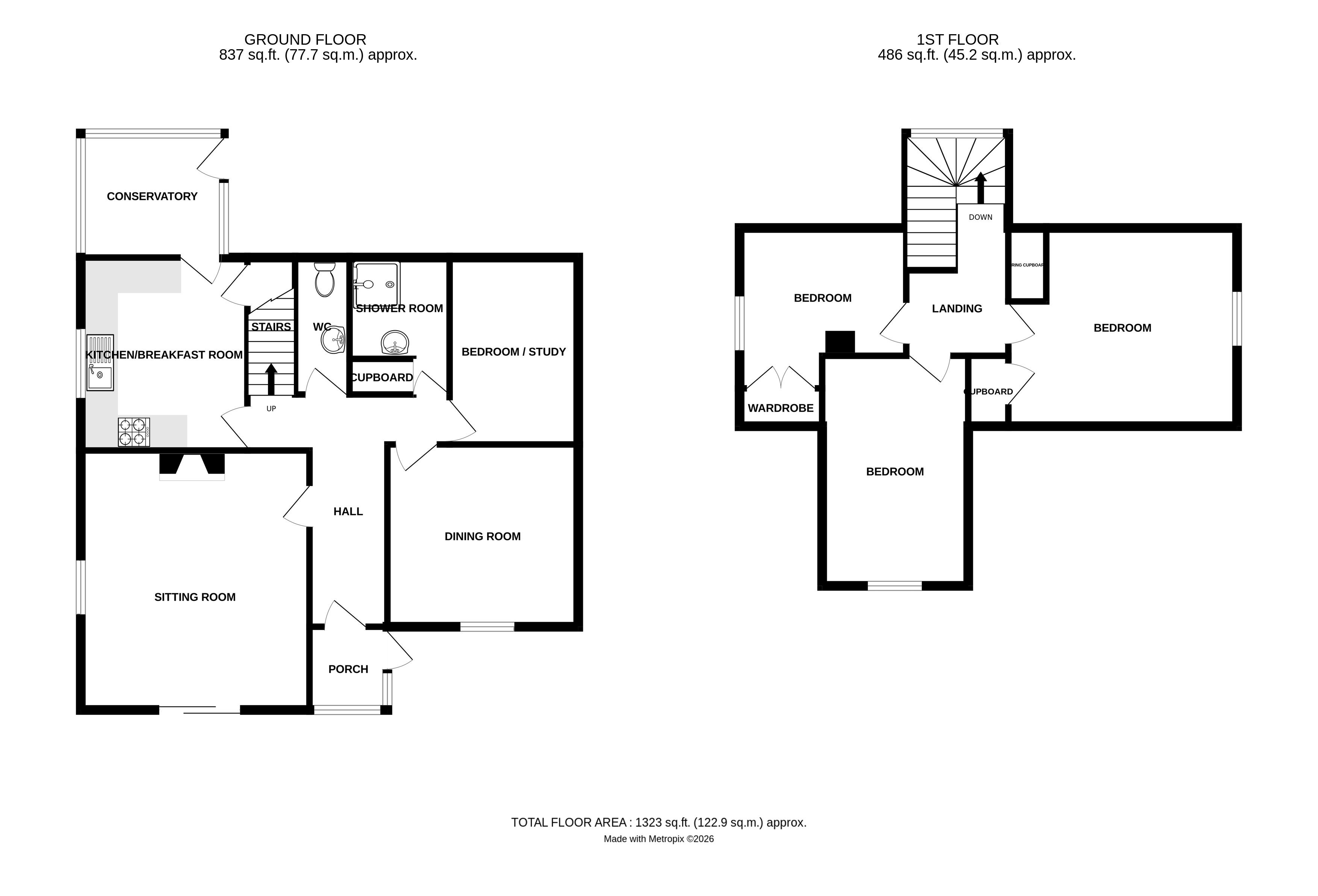 Hazeldene, Ewyas Harold, Hereford floorplan
